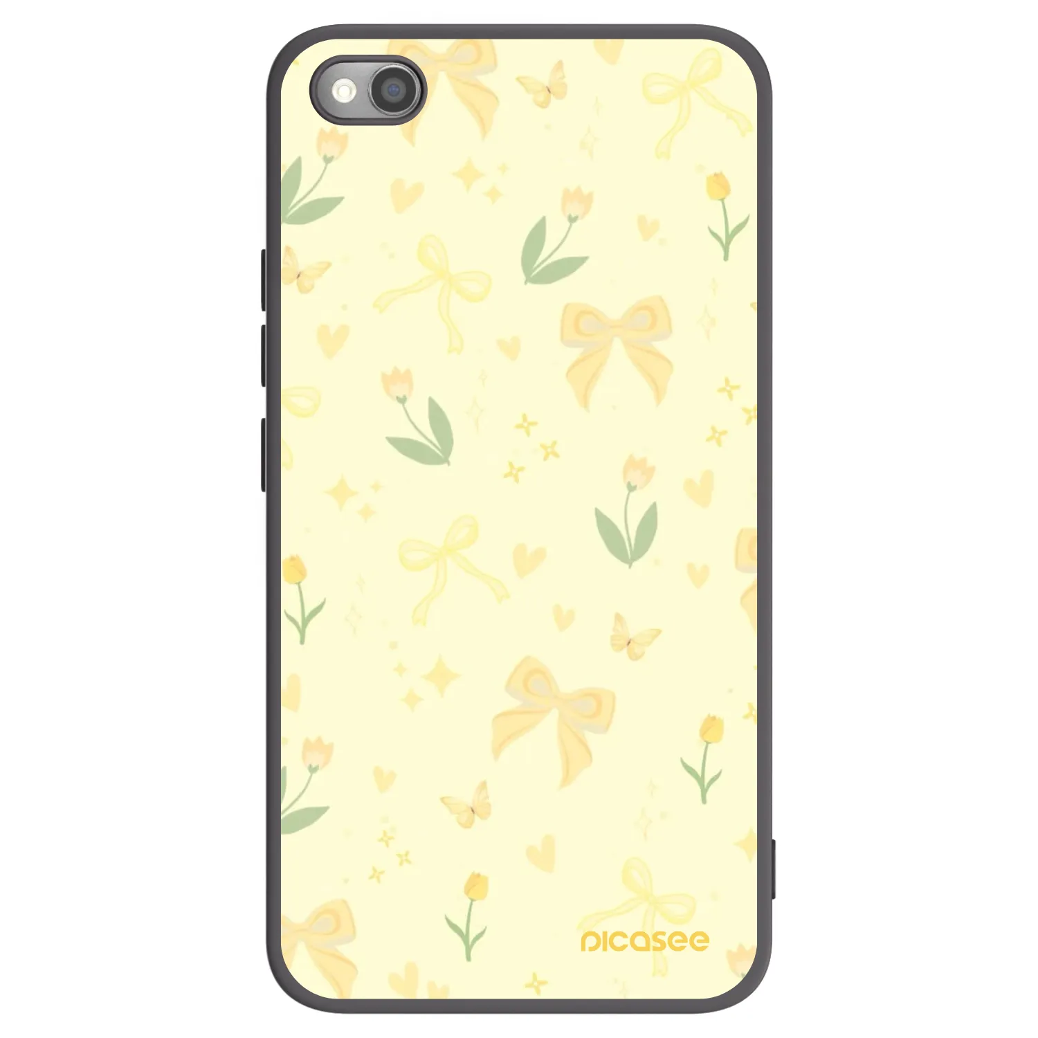 Picasee Xiaomi Redmi Note 11S 5G Hülle - Schwarzes Silikon - Honey Blossom