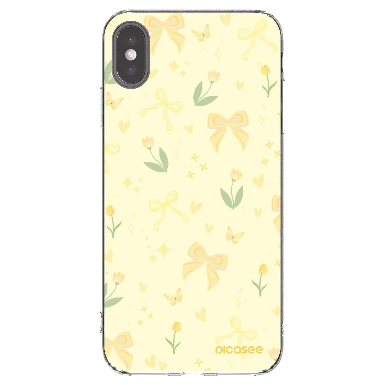 Picasee Apple iPhone XS Max Hülle - Transparentes Silikon - Honey Blossom