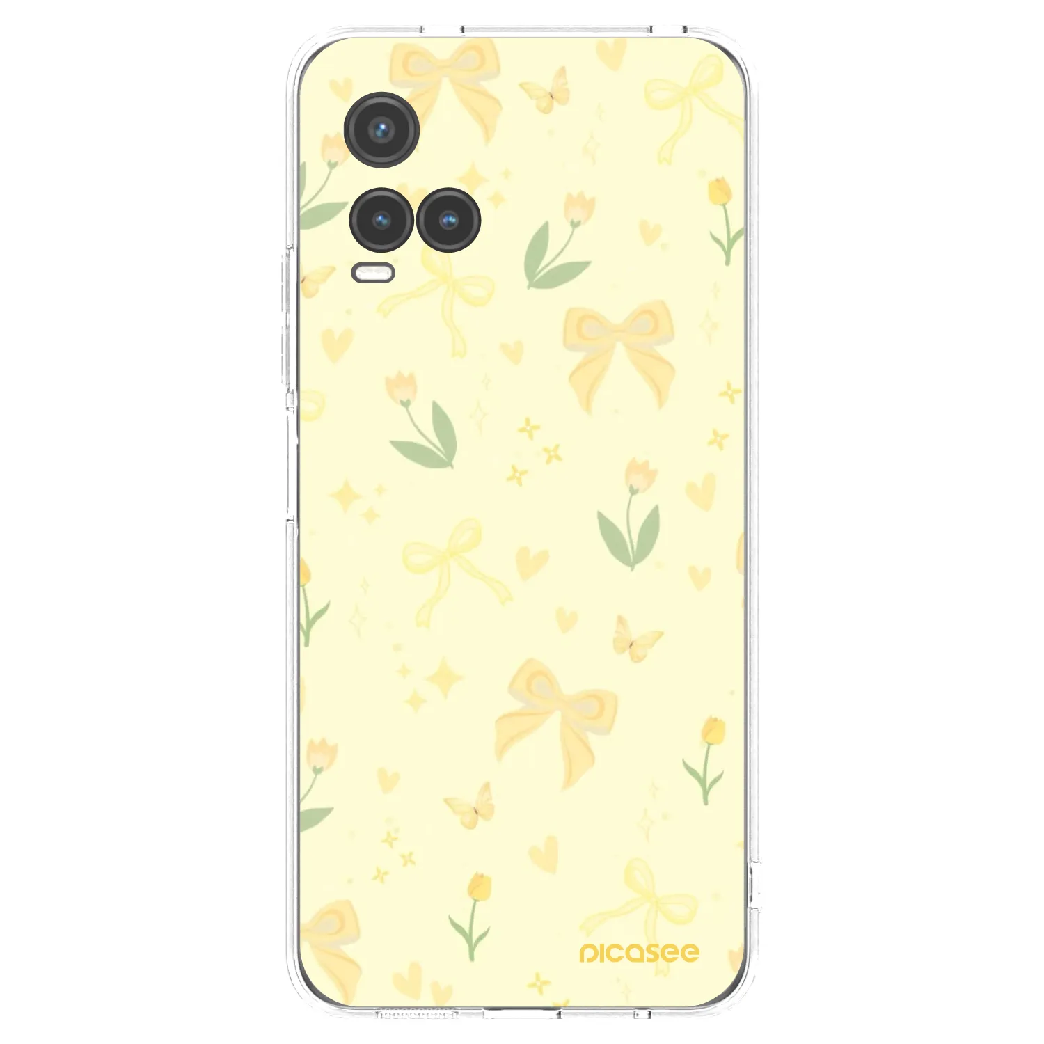 Picasee Vivo Y33s Hülle - Transparentes Silikon - Honey Blossom