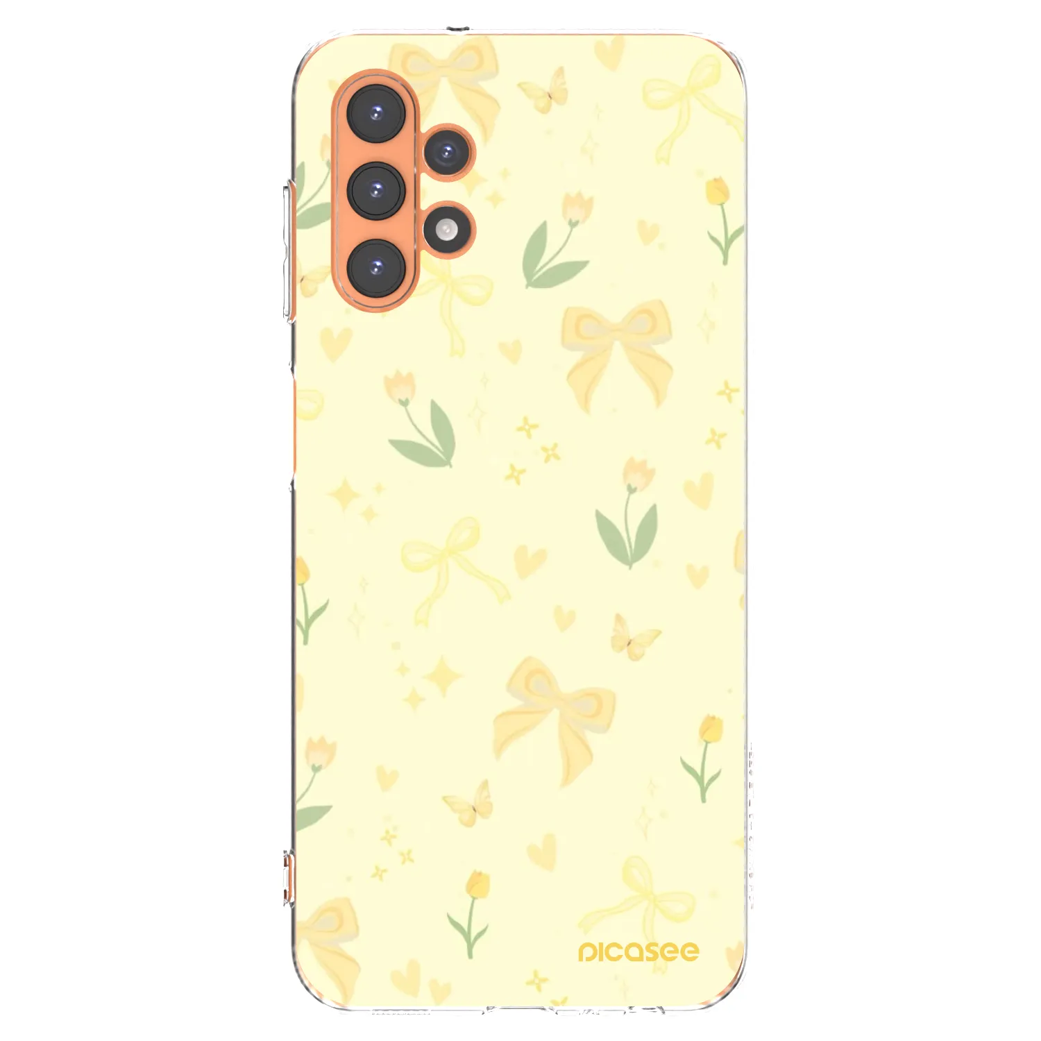 Picasee Samsung Galaxy A13 4G A135 Hülle - Transparentes Silikon - Honey Blossom