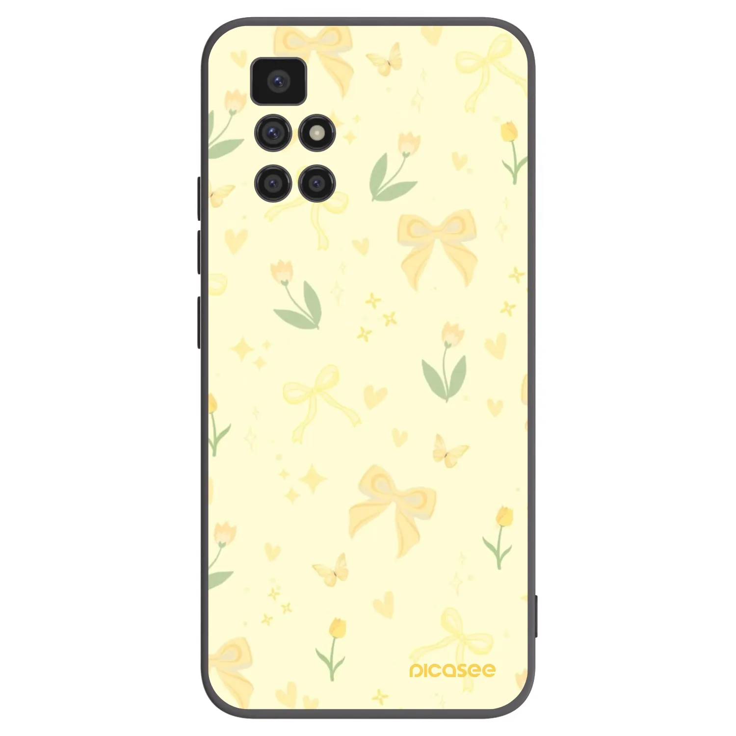 Picasee Xiaomi Redmi 10 (2022) Hülle - Schwarzes Silikon - Honey Blossom