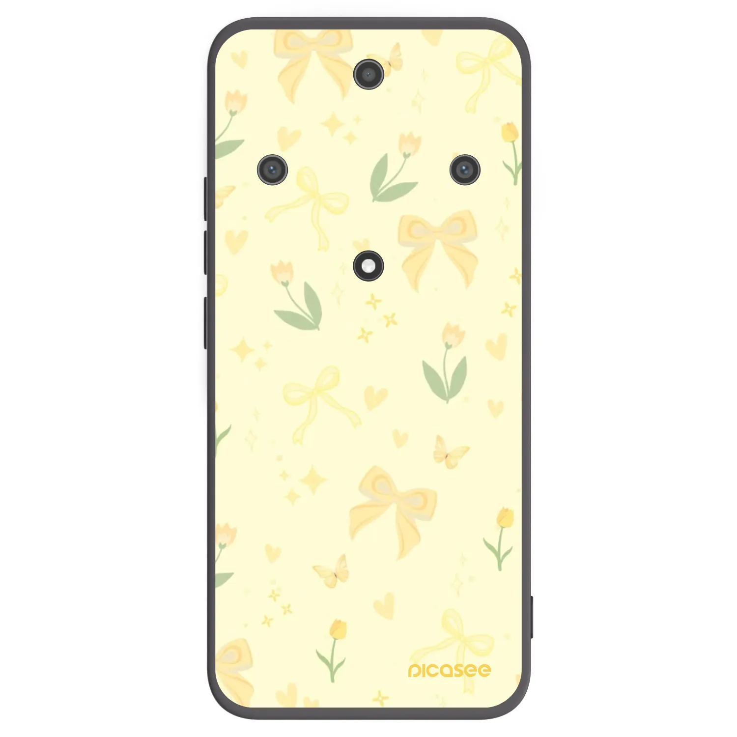 Picasee Honor Magic5 Lite 5G Hülle - Schwarzes Silikon - Honey Blossom