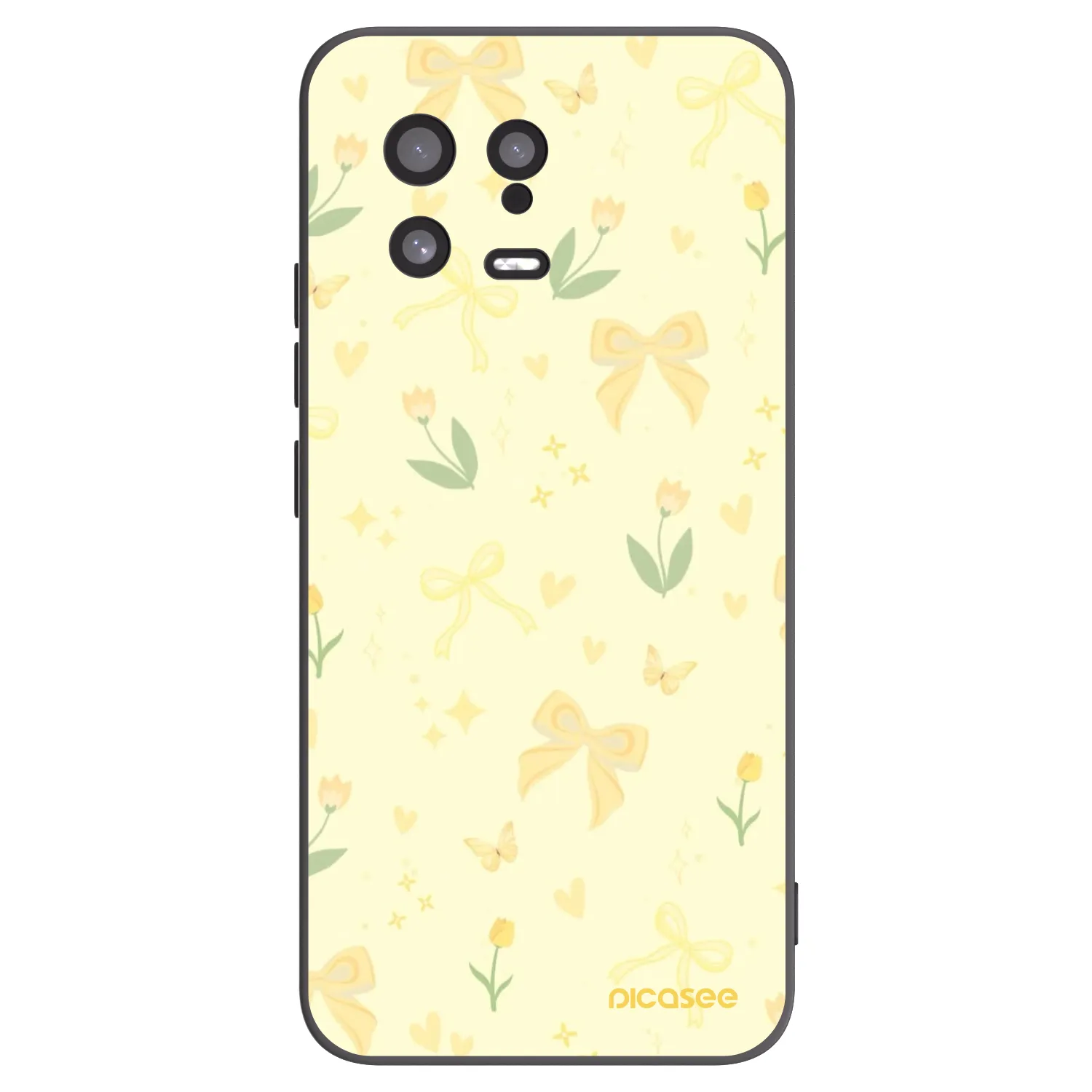 Picasee Xiaomi 13 Hülle - Schwarzes Silikon - Honey Blossom