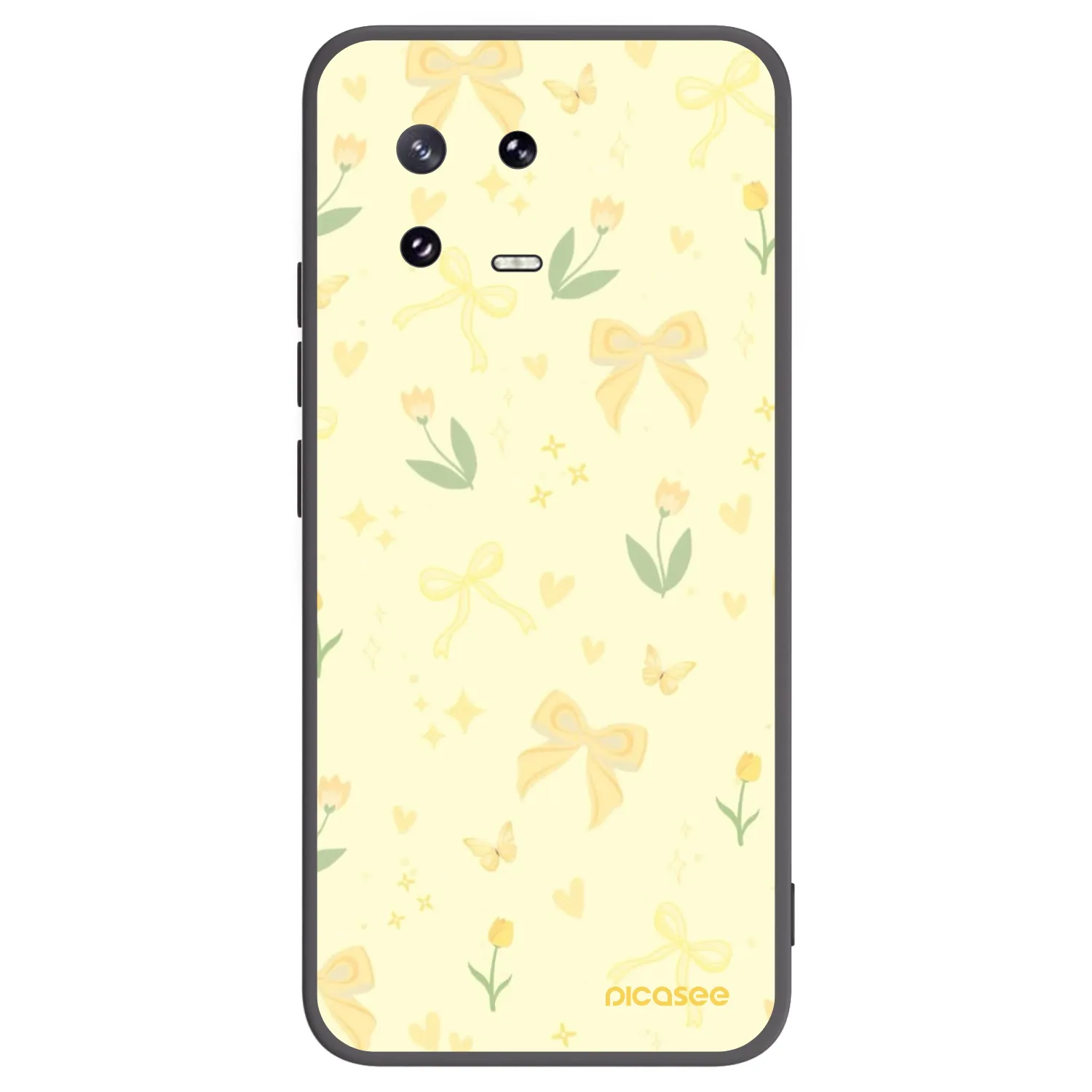 Picasee Xiaomi 13 Pro Hülle - Schwarzes Silikon - Honey Blossom