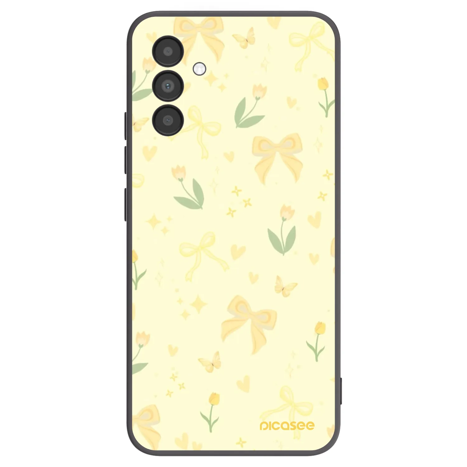 Picasee Samsung Galaxy A04s A047F Hülle - Schwarzes Silikon - Honey Blossom
