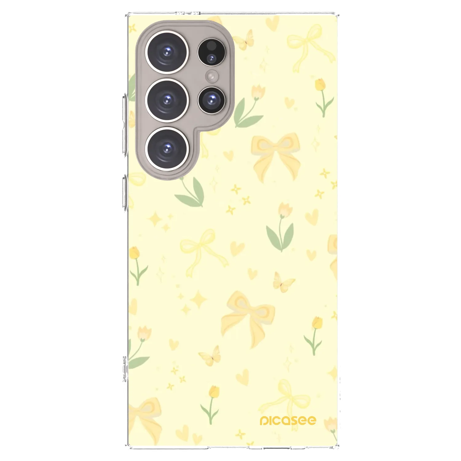 Picasee Samsung Galaxy S24 Ultra S928B 5G Hülle - Transparentes Silikon - Honey Blossom