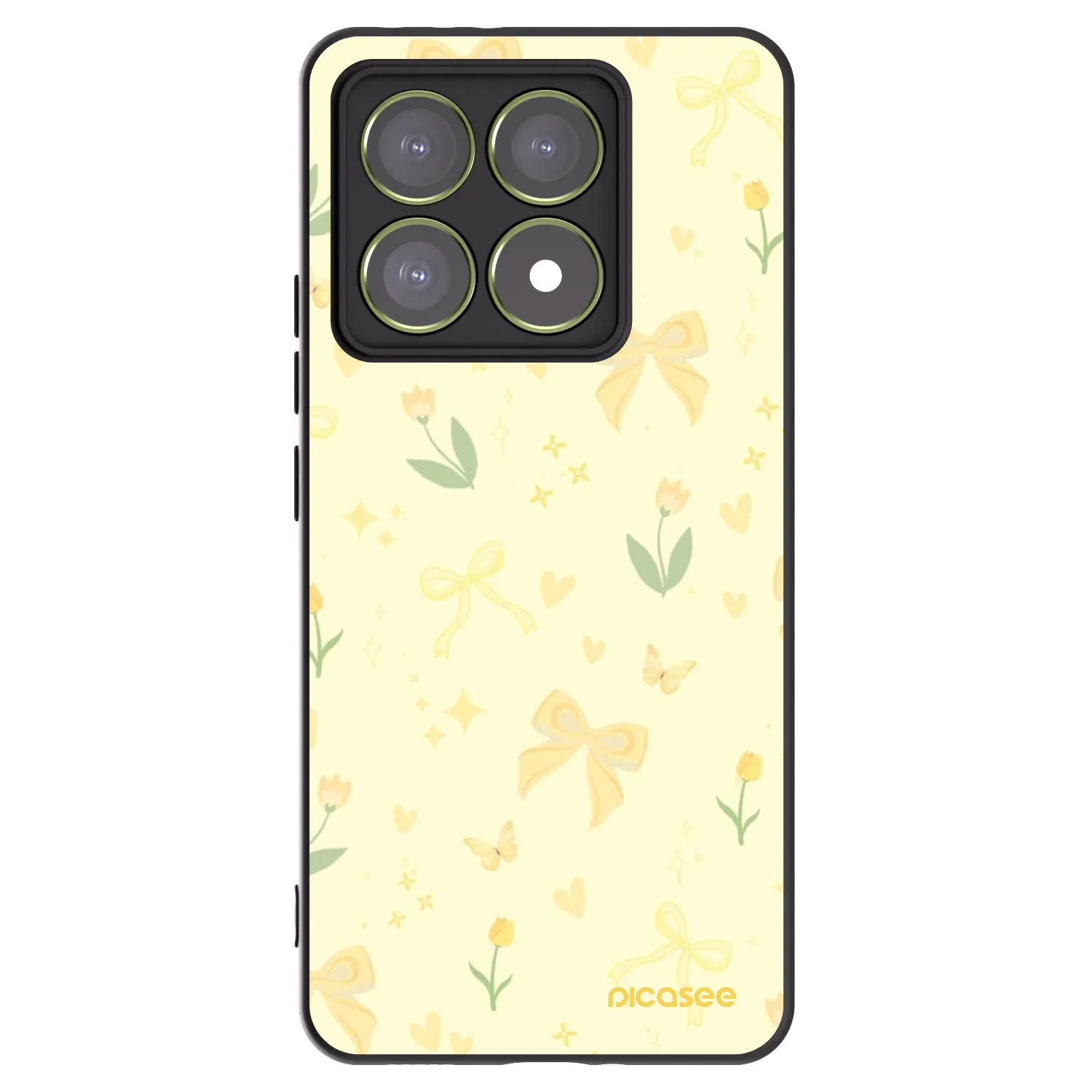Picasee Xiaomi 14T Hülle - Schwarzes Silikon - Honey Blossom