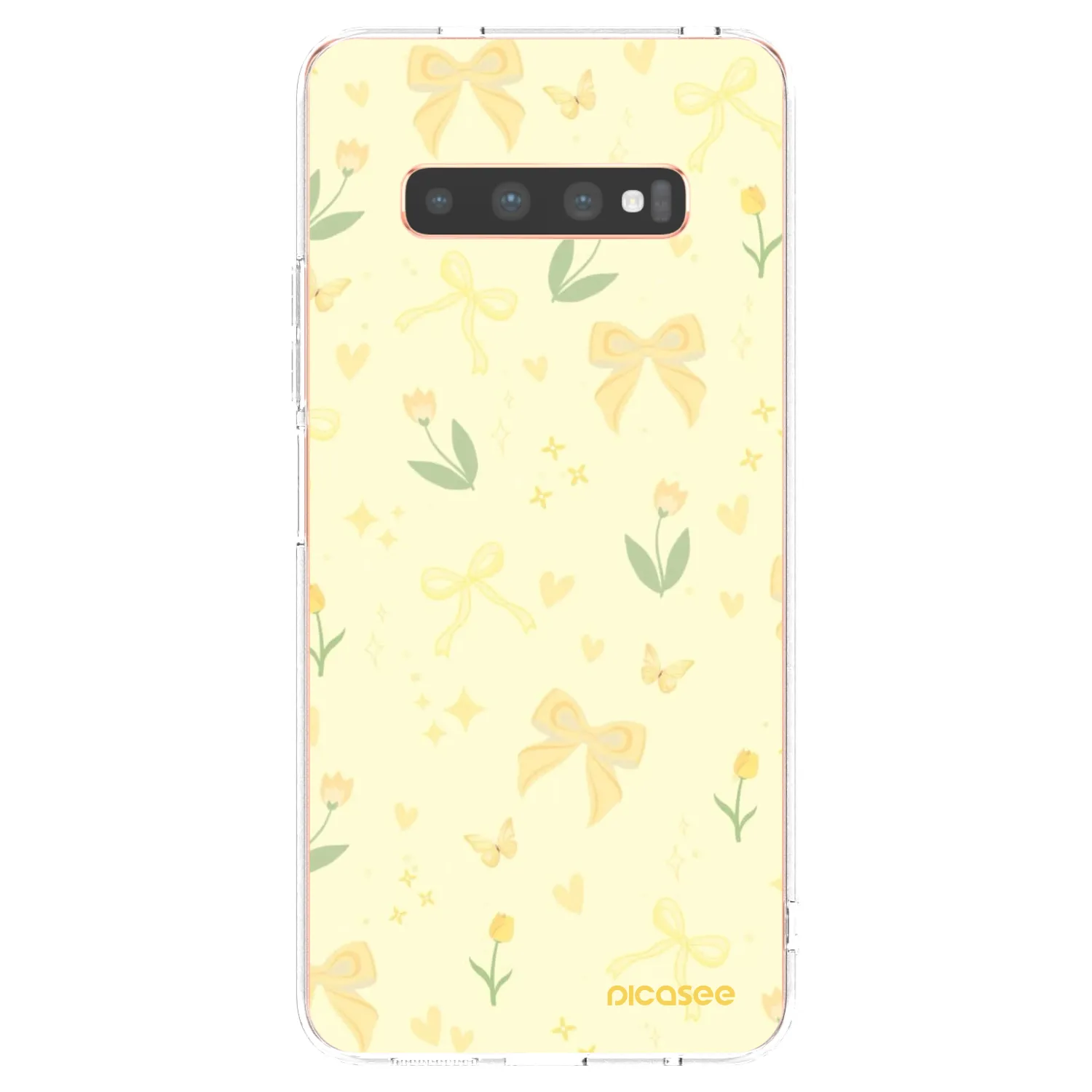 Picasee Samsung Galaxy S10 Plus G975 Hülle - Transparentes Silikon - Honey Blossom