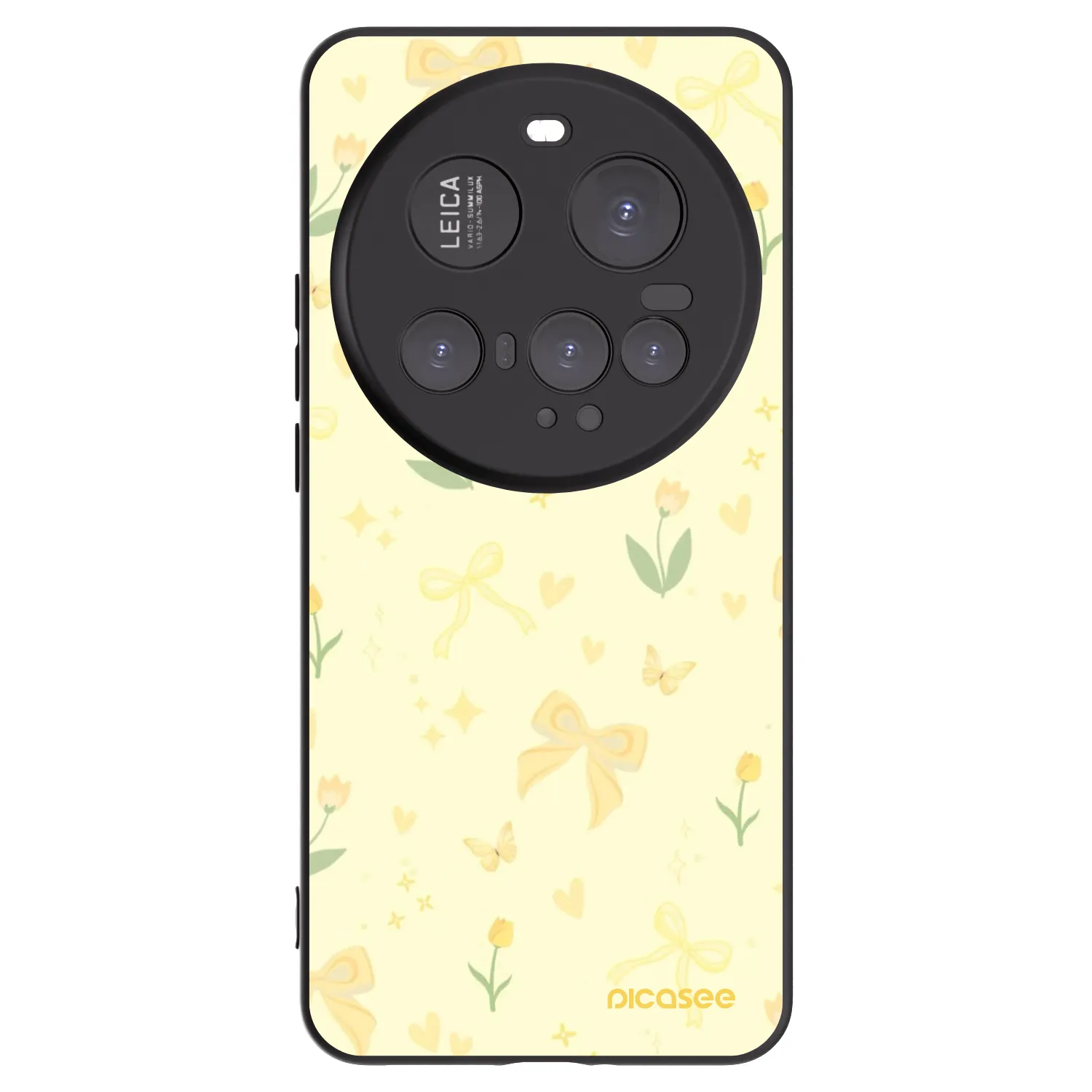 Picasee Xiaomi 15 Ultra Hülle - Schwarzes Silikon - Honey Blossom
