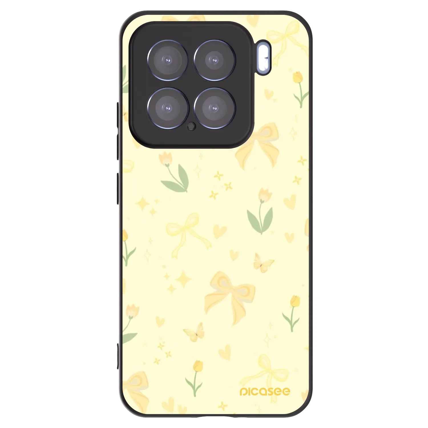 Picasee Xiaomi 15 Hülle - Schwarzes Silikon - Honey Blossom