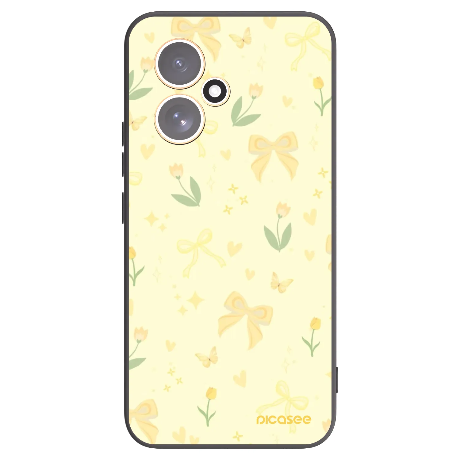 Picasee Honor 400 5G Hülle - Schwarzes Silikon - Honey Blossom