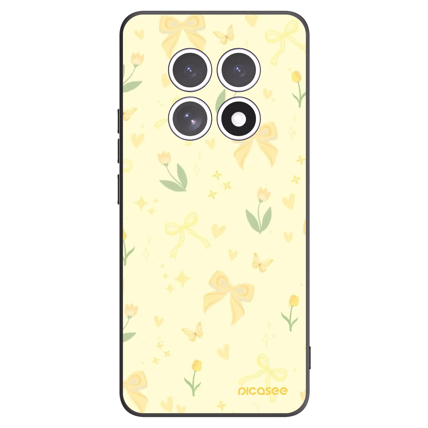 Picasee Xiaomi Redmi Note 15 5G Hülle - Schwarzes Silikon - Honey Blossom