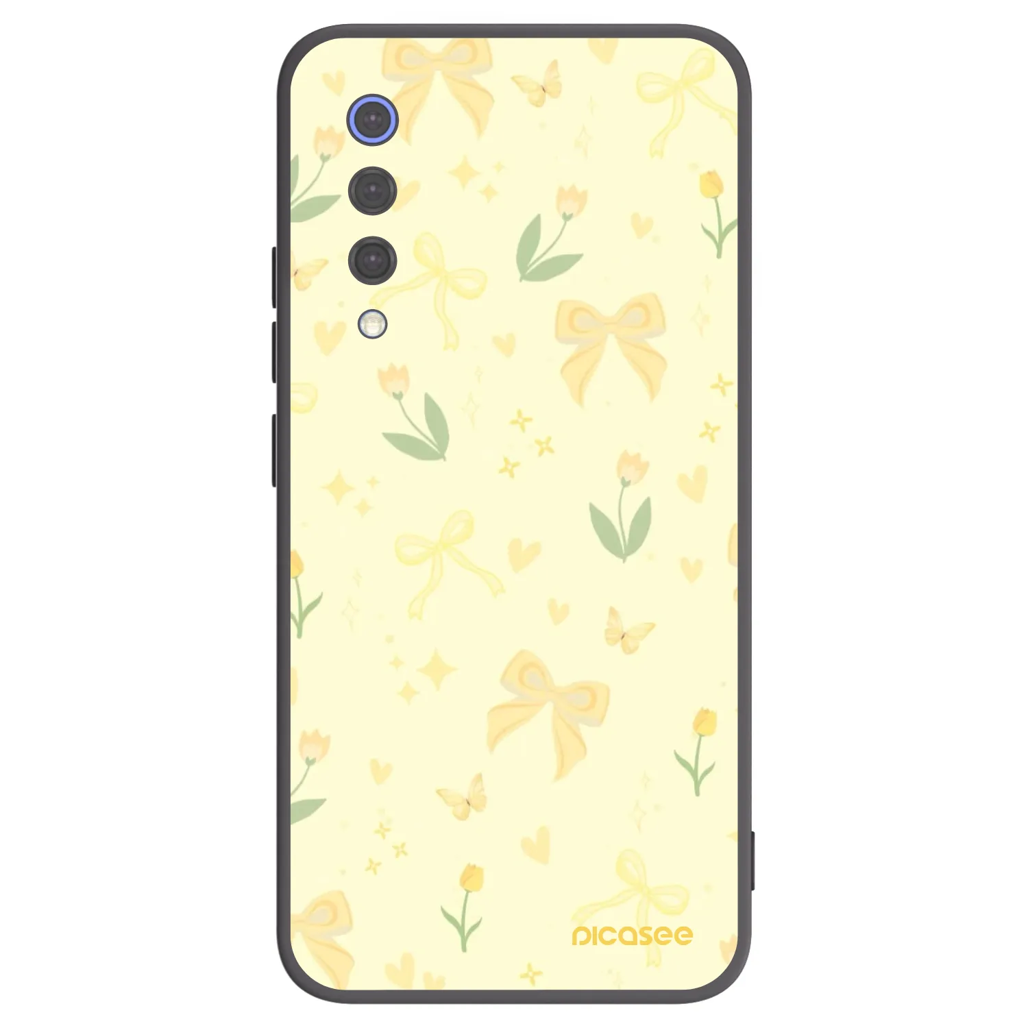 Picasee Xiaomi Mi 9 SE Hülle - Schwarzes Silikon - Honey Blossom
