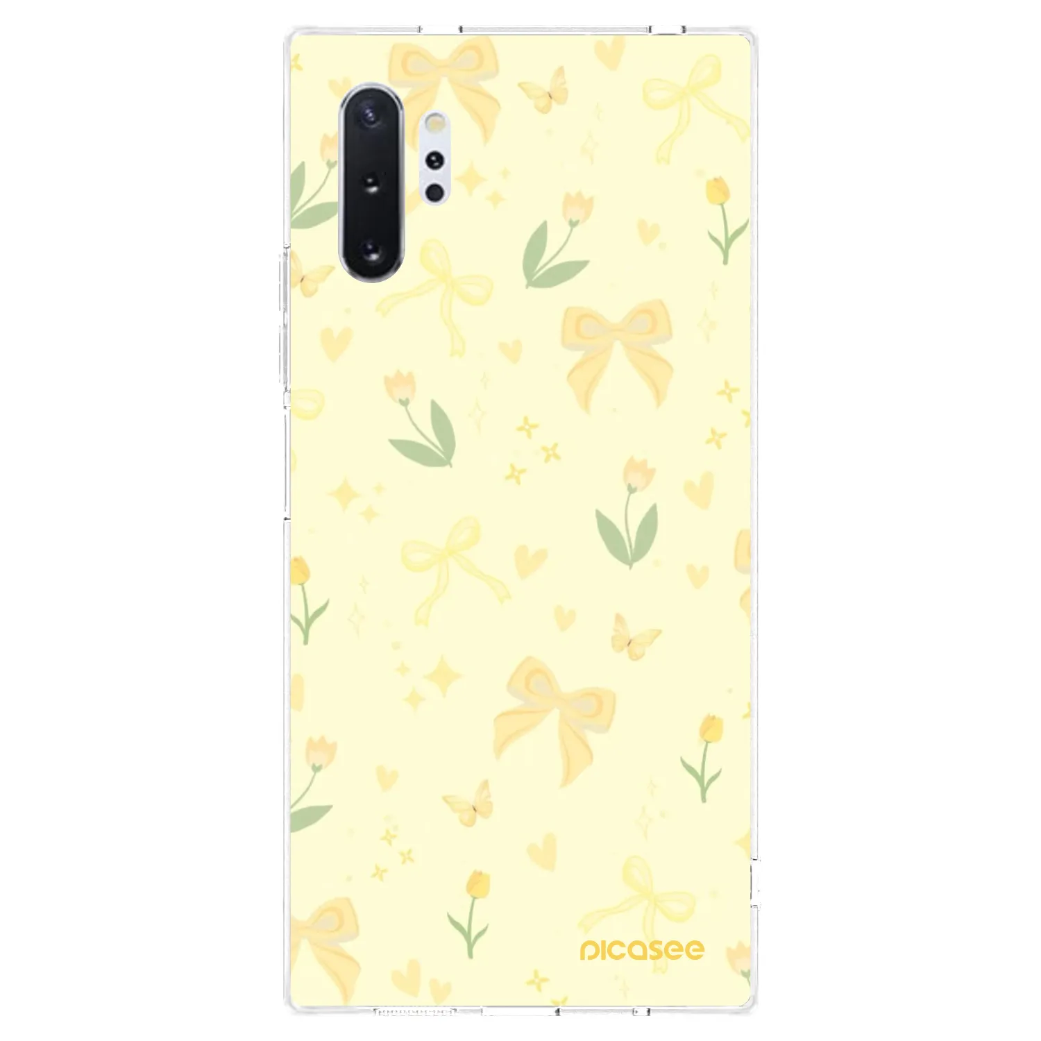 Picasee Samsung Galaxy Note 10+ N975F Hülle - Transparentes Silikon - Honey Blossom