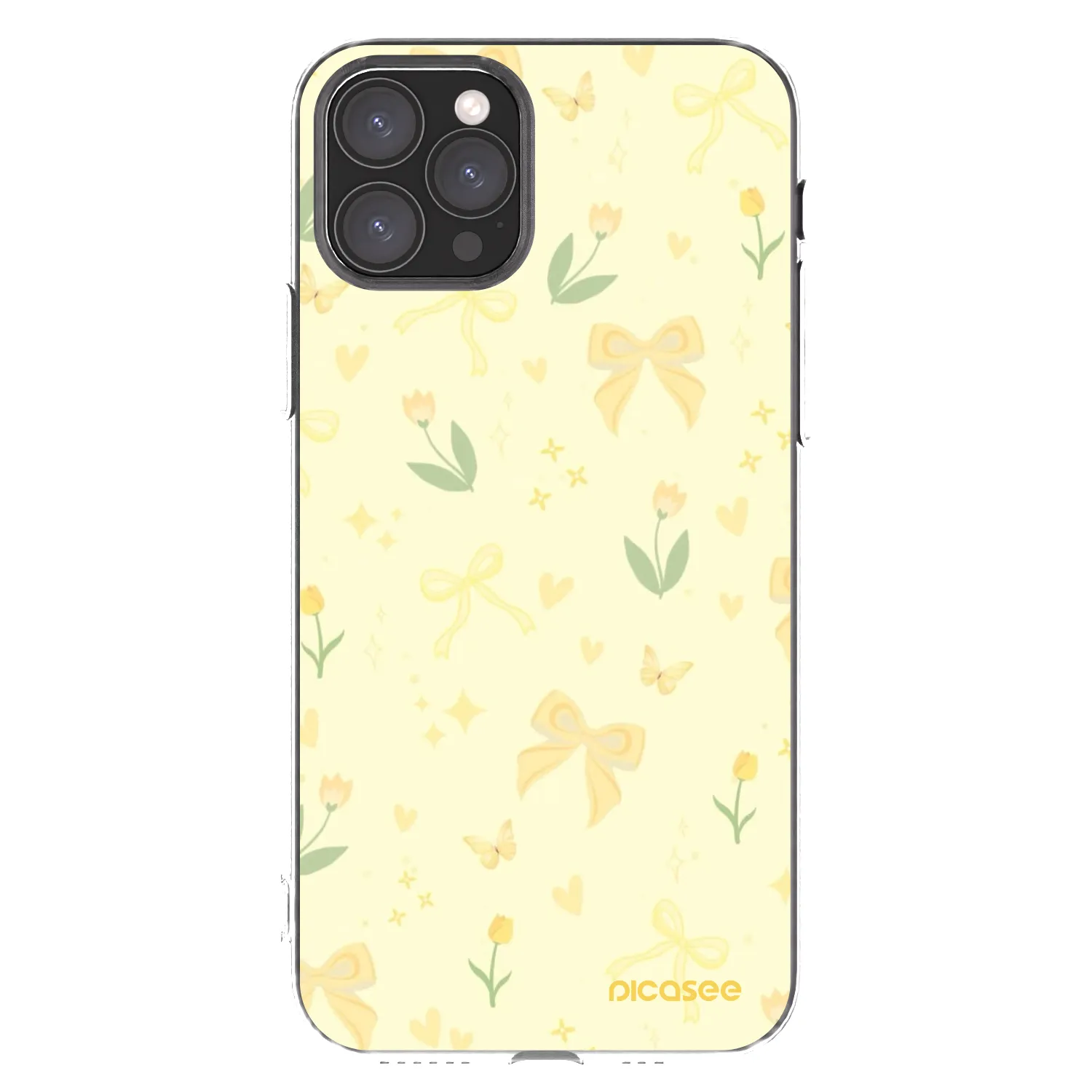 Picasee Apple iPhone 11 Pro Hülle - Transparentes Silikon - Honey Blossom