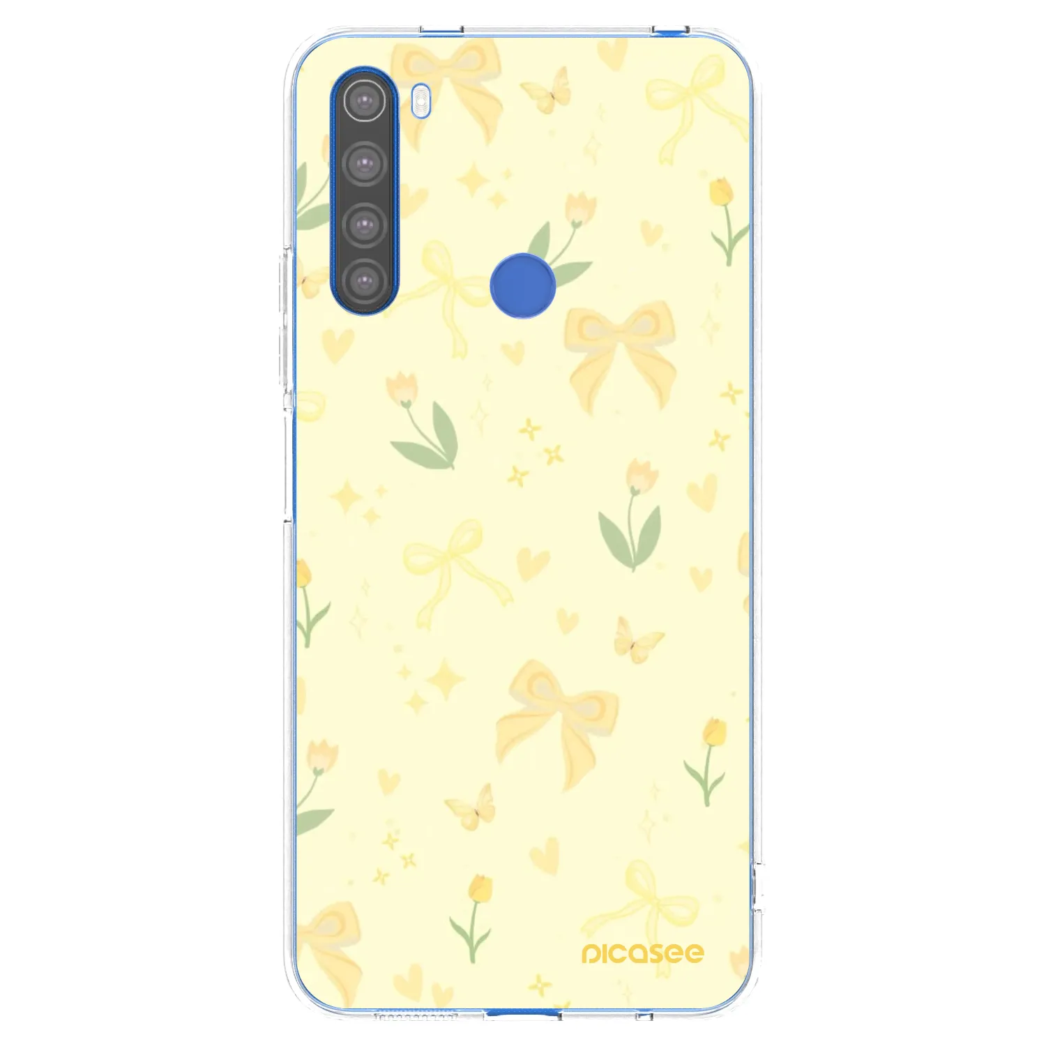 Picasee Xiaomi Redmi Note 8T Hülle - Transparentes Silikon - Honey Blossom