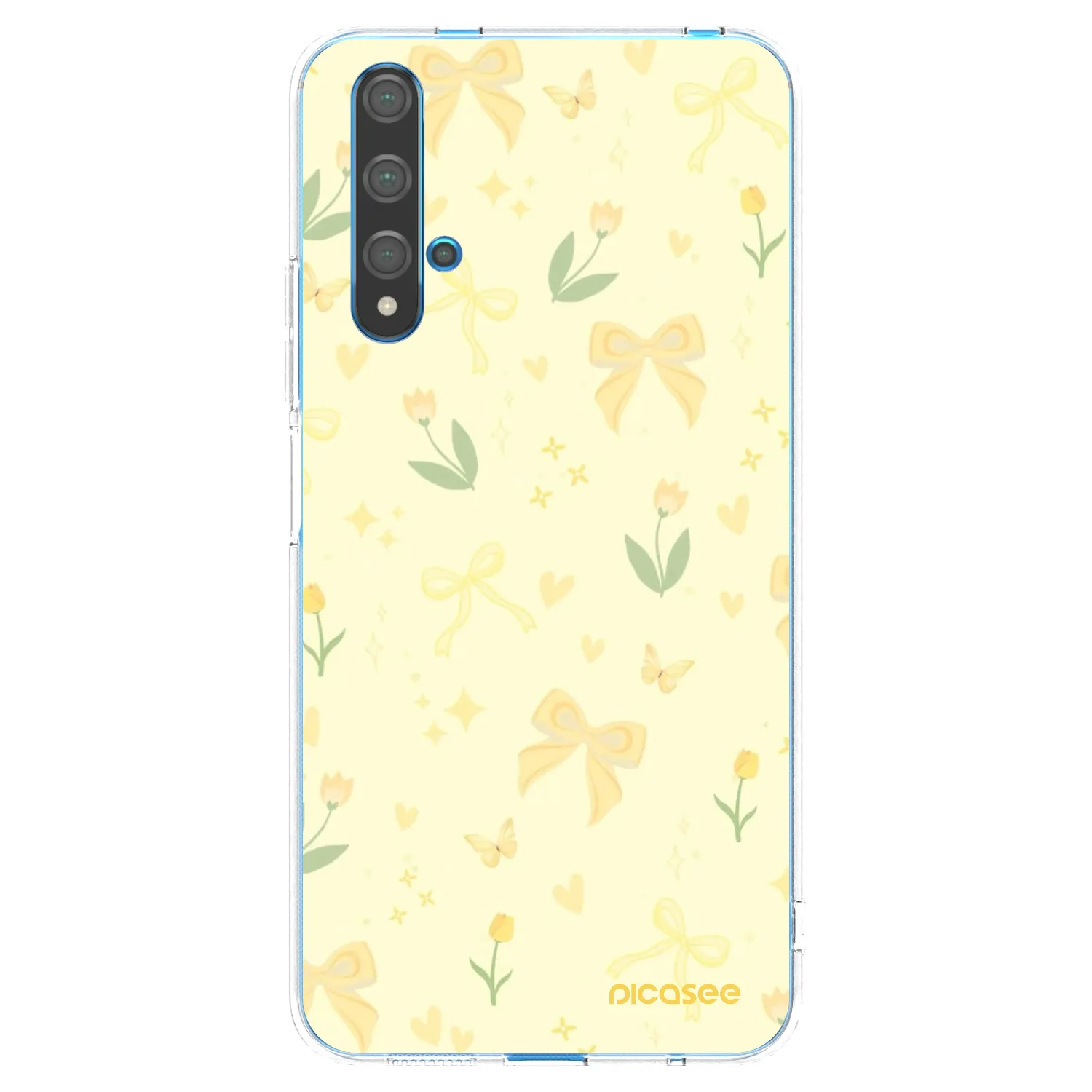 Picasee Huawei Nova 5T Hülle - Transparentes Silikon - Honey Blossom