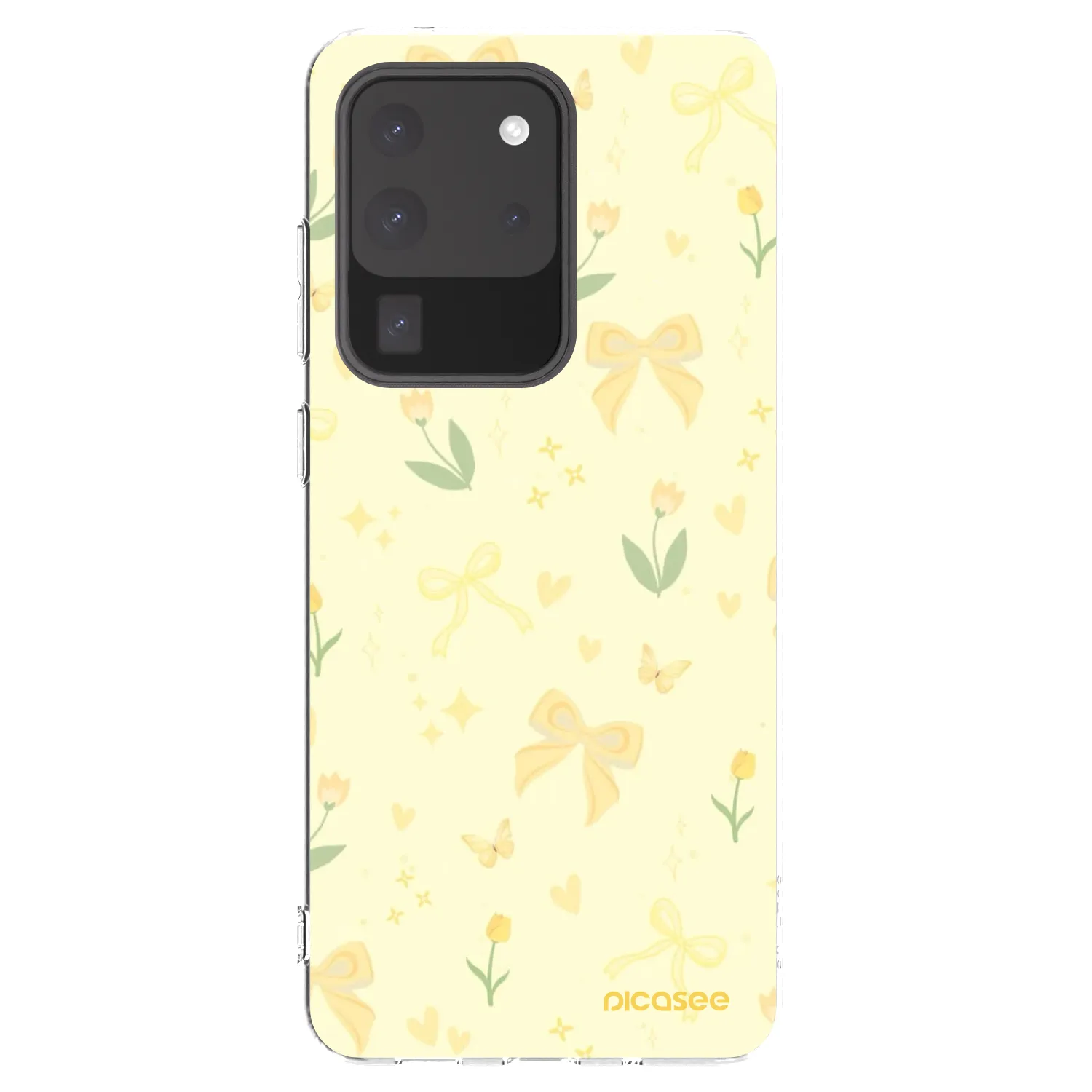 Picasee Samsung Galaxy S20 Ultra 5G G988F Hülle - Transparentes Silikon - Honey Blossom