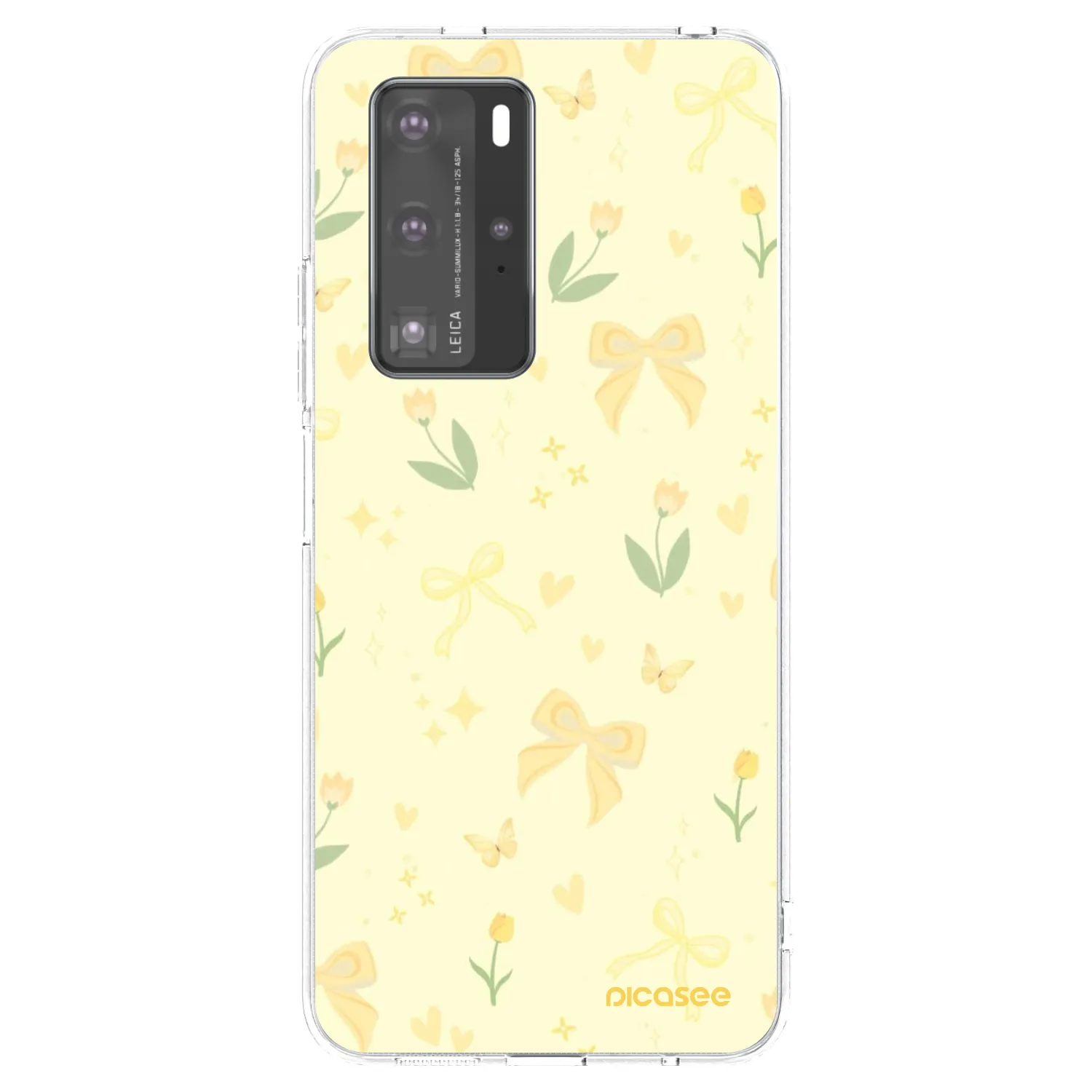 Picasee Huawei P40 Pro Hülle - Transparentes Silikon - Honey Blossom