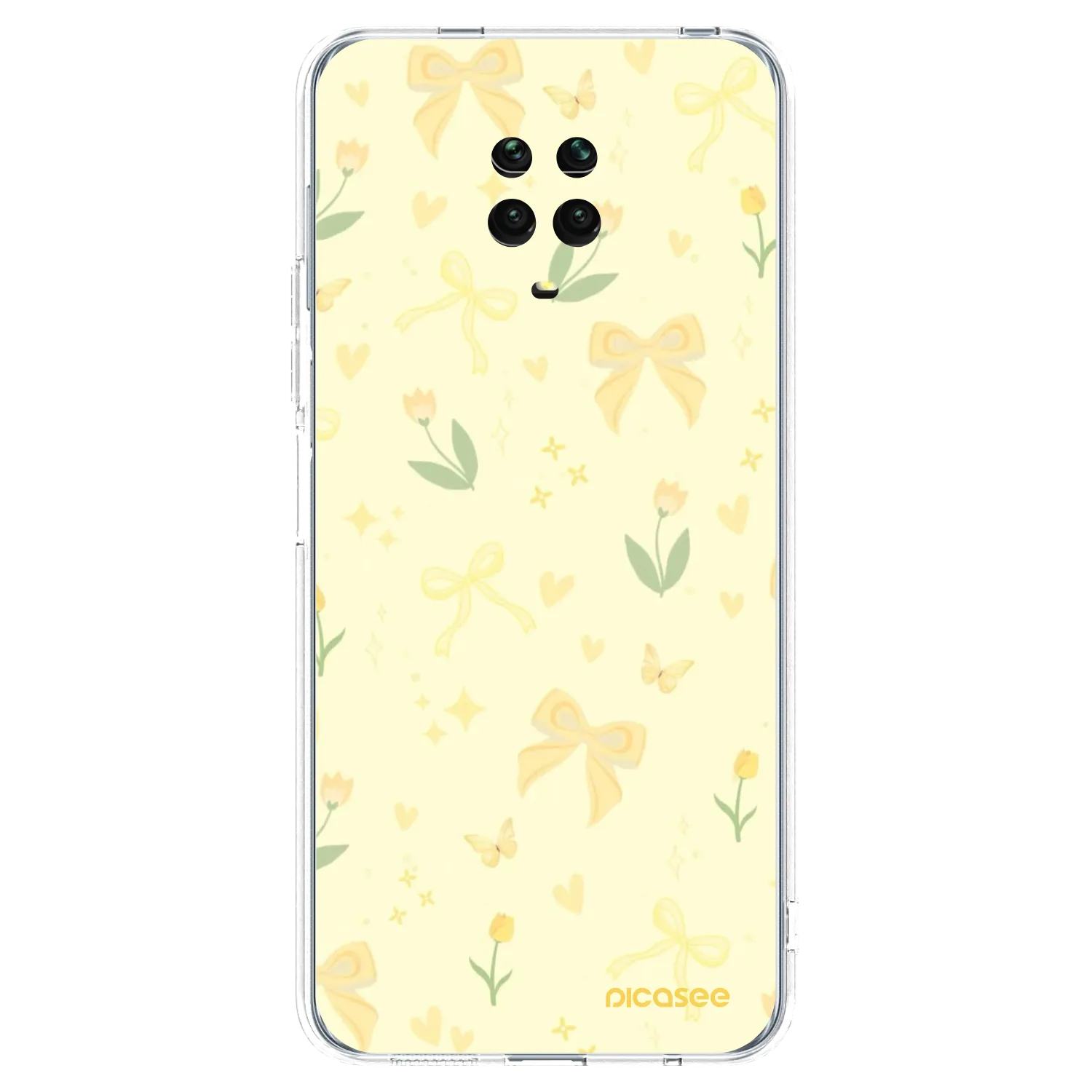 Picasee Xiaomi Redmi Note 9 Pro Hülle - Transparentes Silikon - Honey Blossom