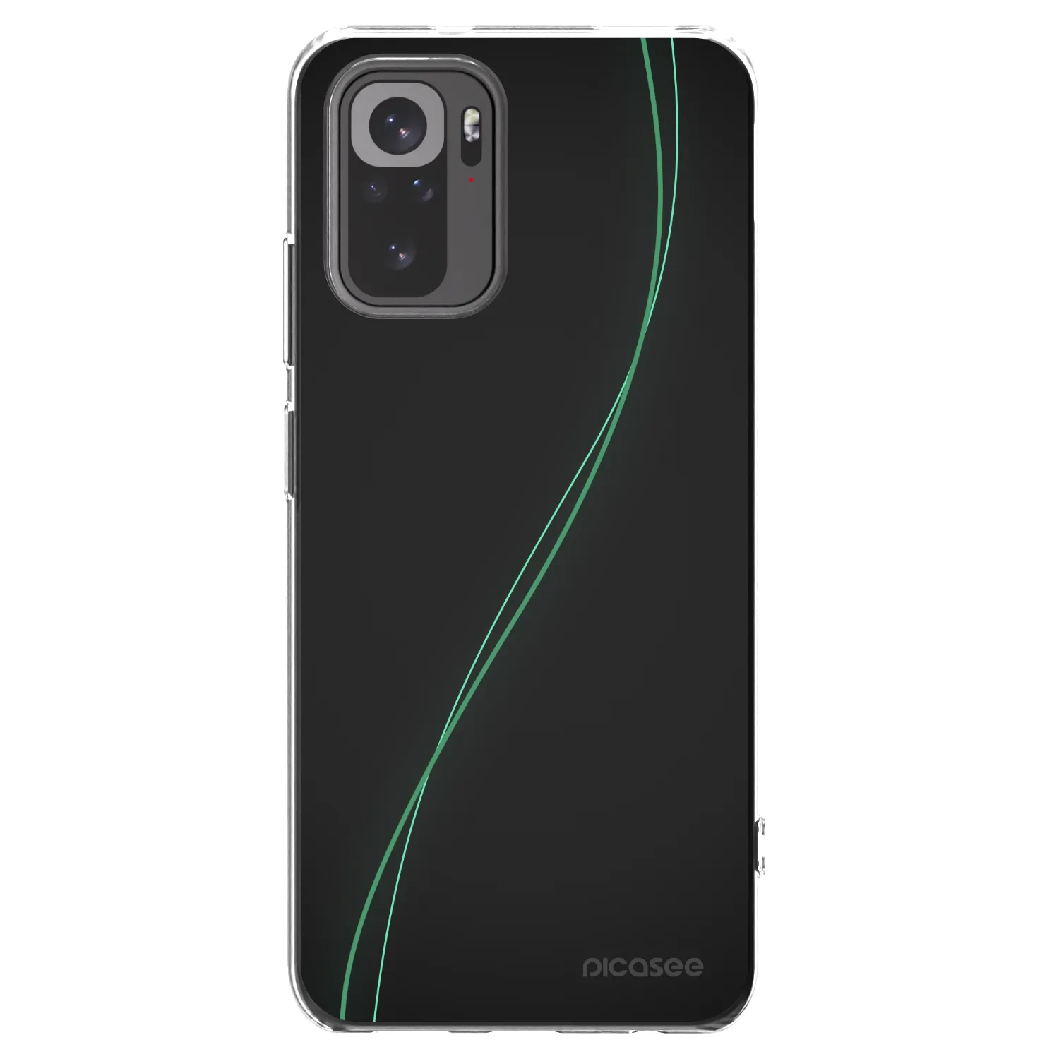 Picasee Xiaomi Redmi Note 10S Hülle - Transparentes Silikon - Be Different
