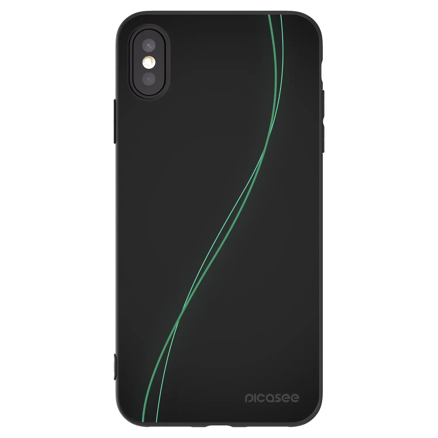 Picasee Apple iPhone XS Max Hülle - Schwarzes Silikon - Be Different
