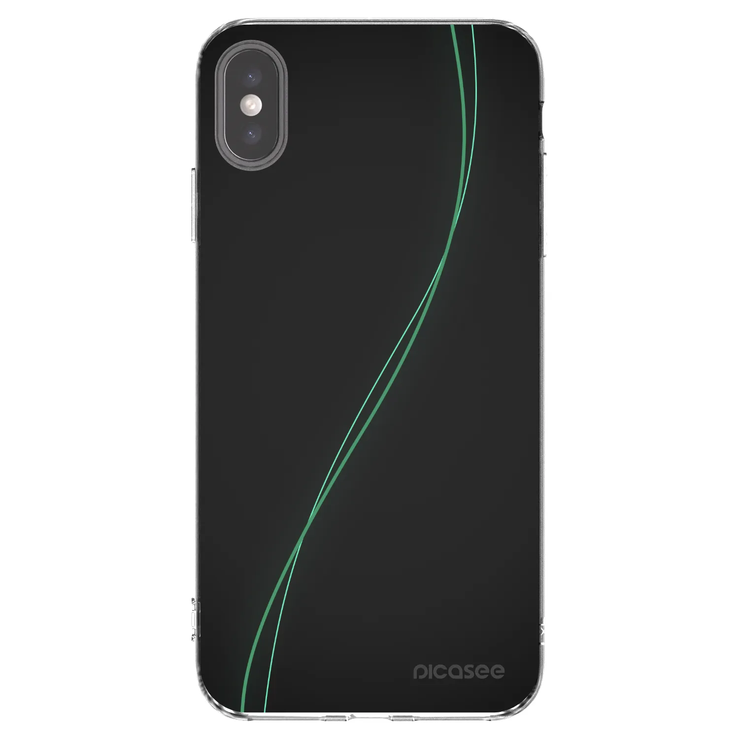 Picasee Apple iPhone XS Max Hülle - Transparentes Silikon - Be Different