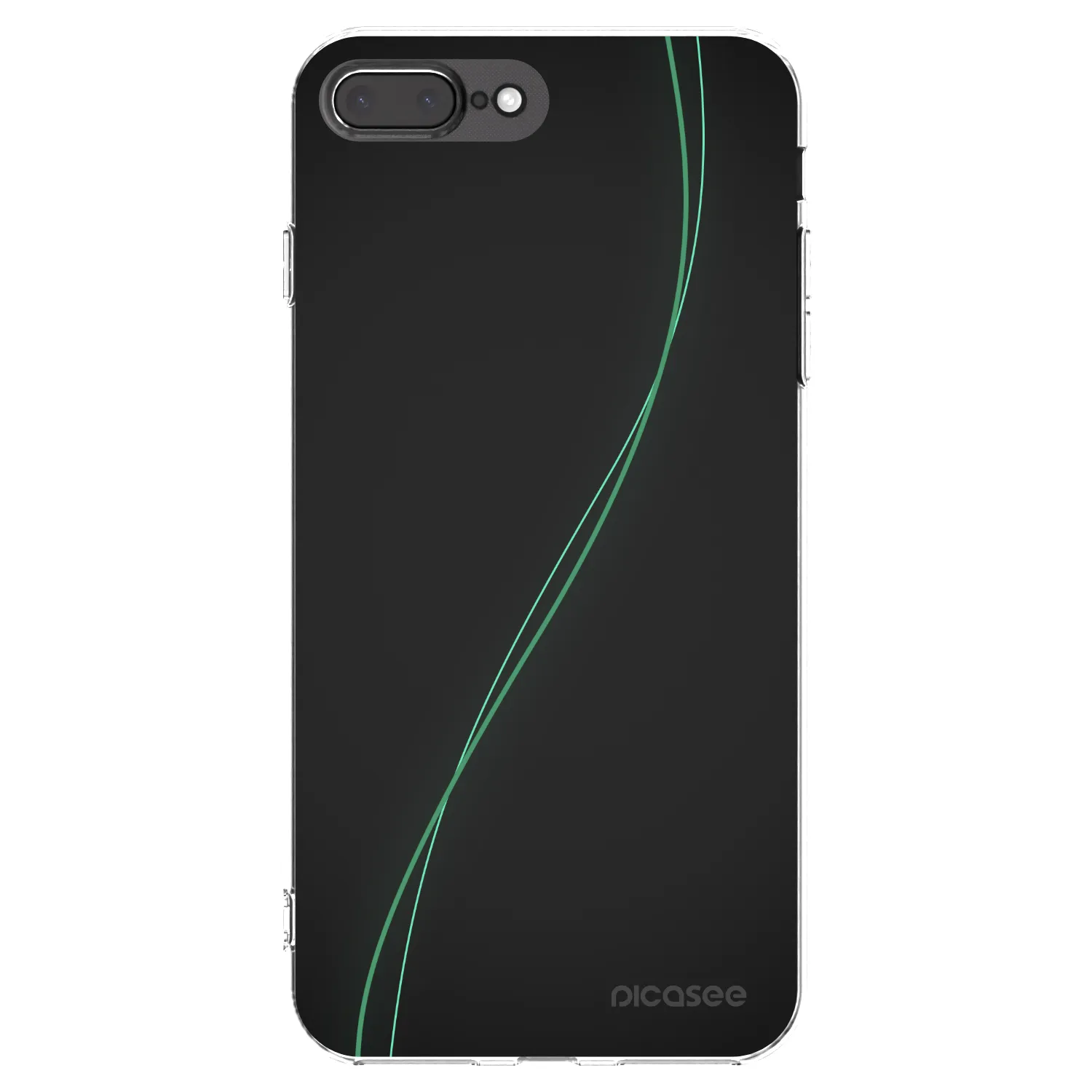 Picasee Apple iPhone 8 Plus Hülle - Transparentes Silikon - Be Different