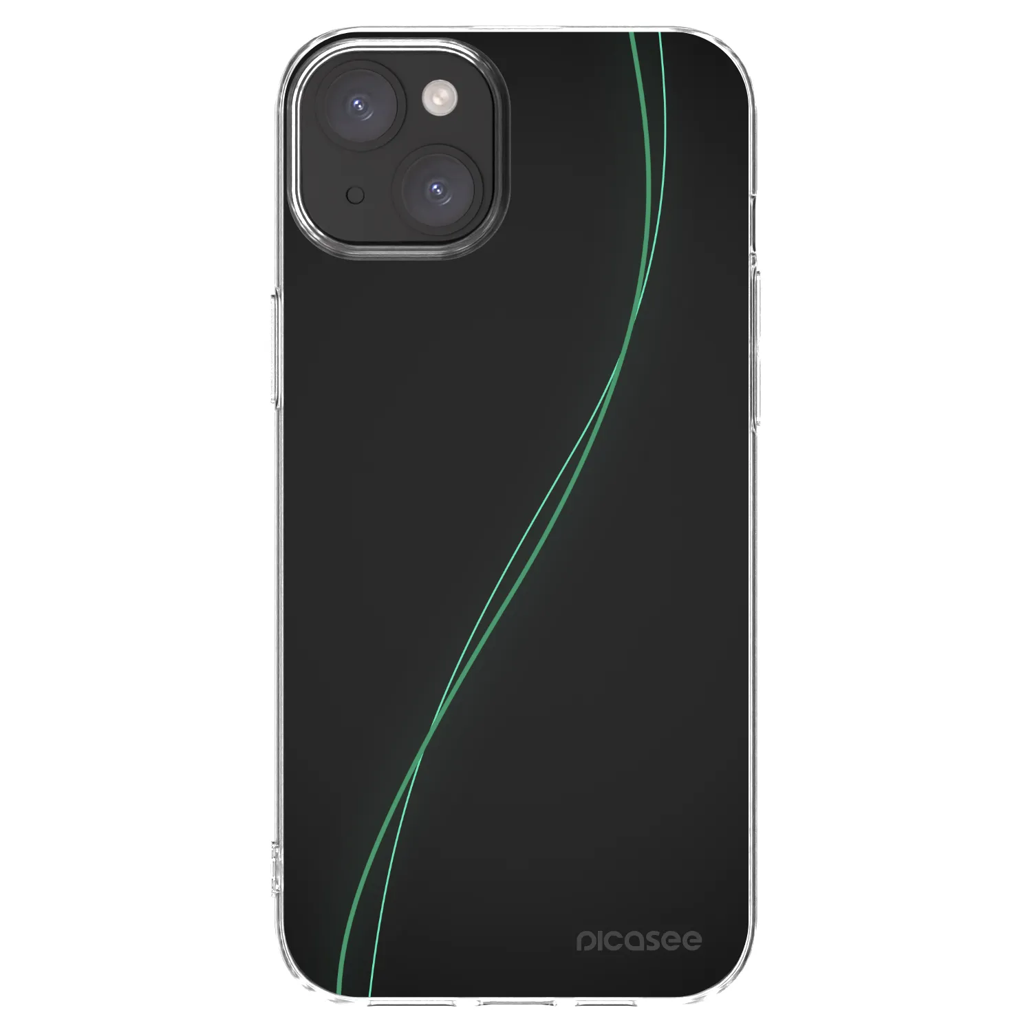 Picasee Apple iPhone 15 Plus Hülle - Transparentes Silikon - Be Different