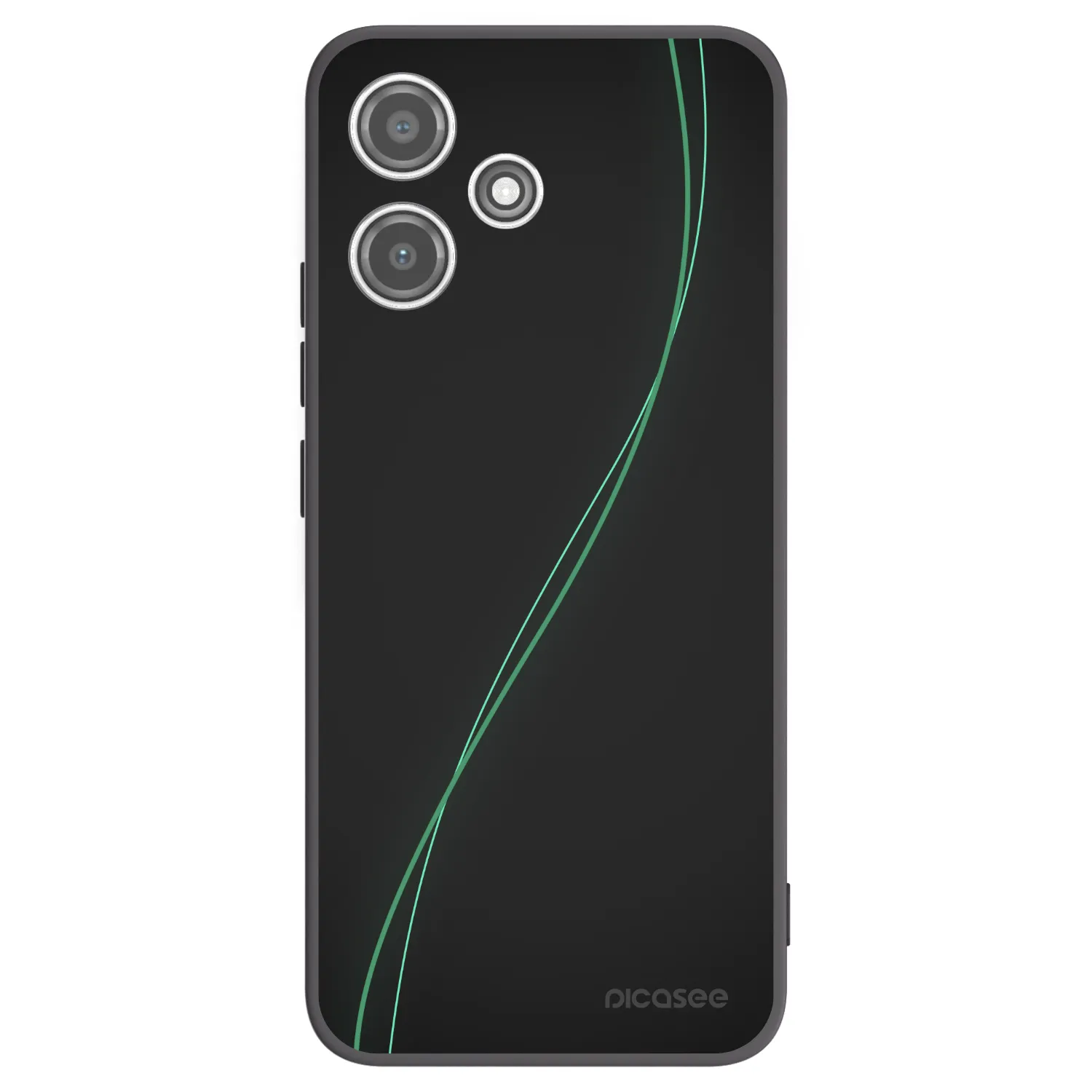 Picasee Xiaomi Redmi 12 5G Hülle - Schwarzes Silikon - Be Different