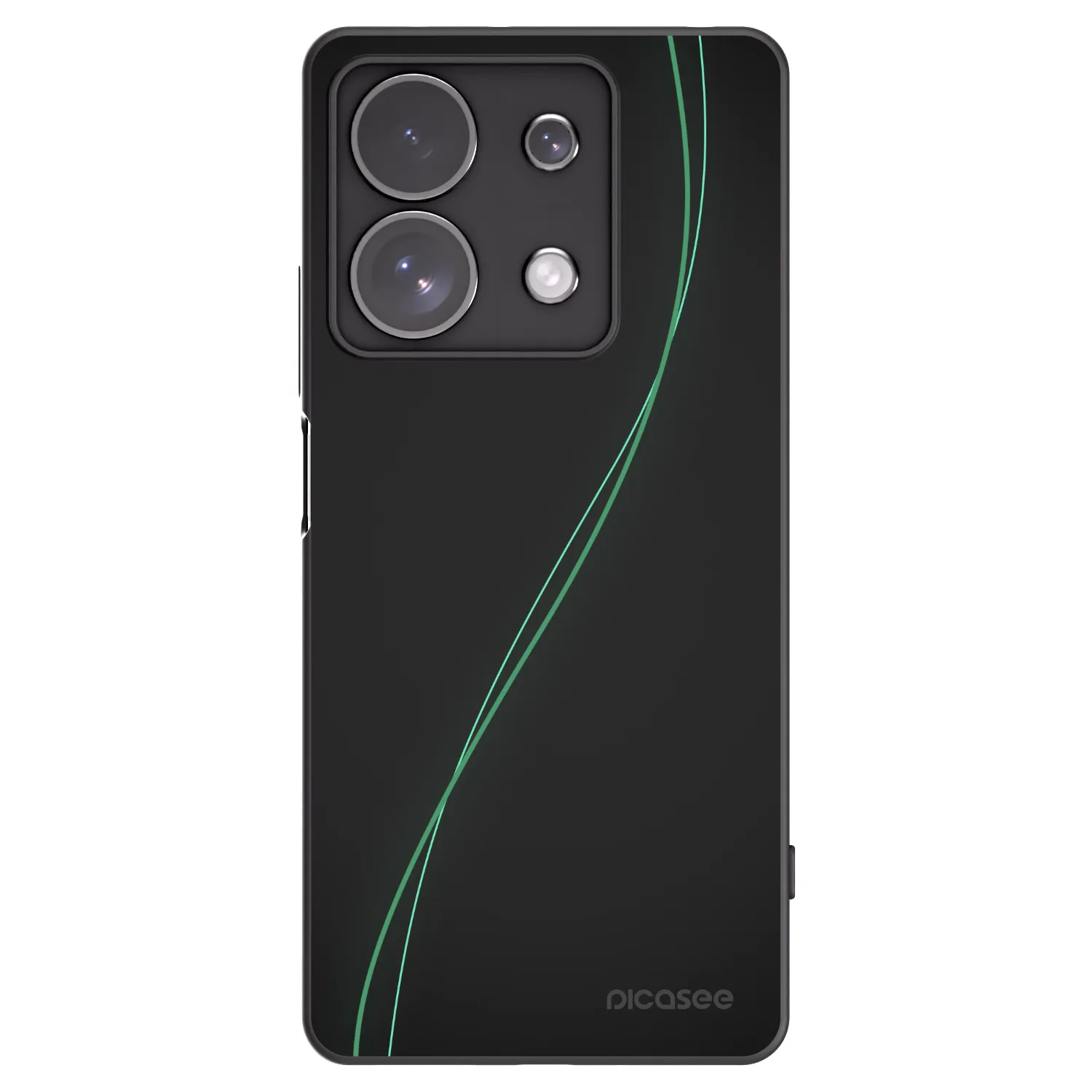 Picasee Xiaomi Redmi Note 13 Pro 4G Hülle - Schwarzes Silikon - Be Different