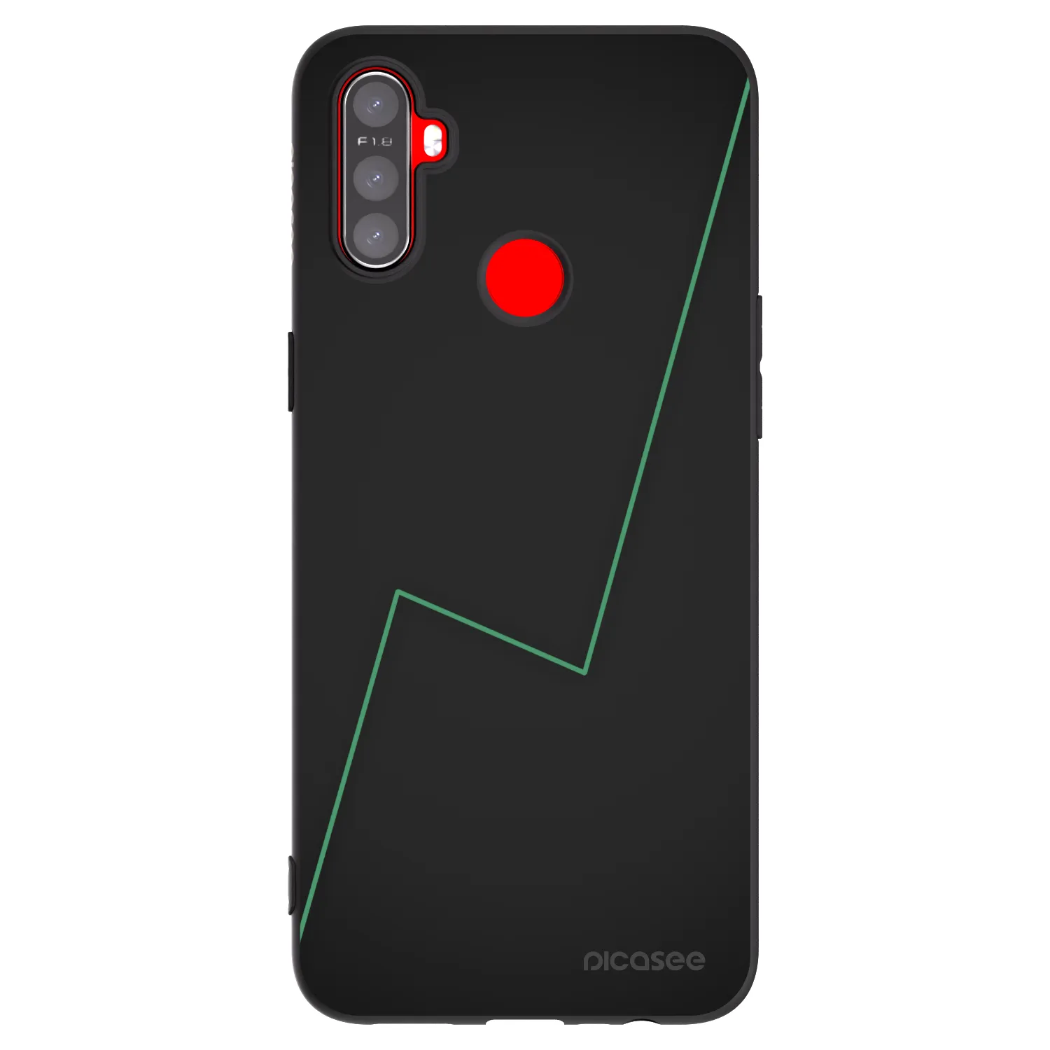Picasee Realme C3 Hülle - Schwarzes Silikon - Consistency