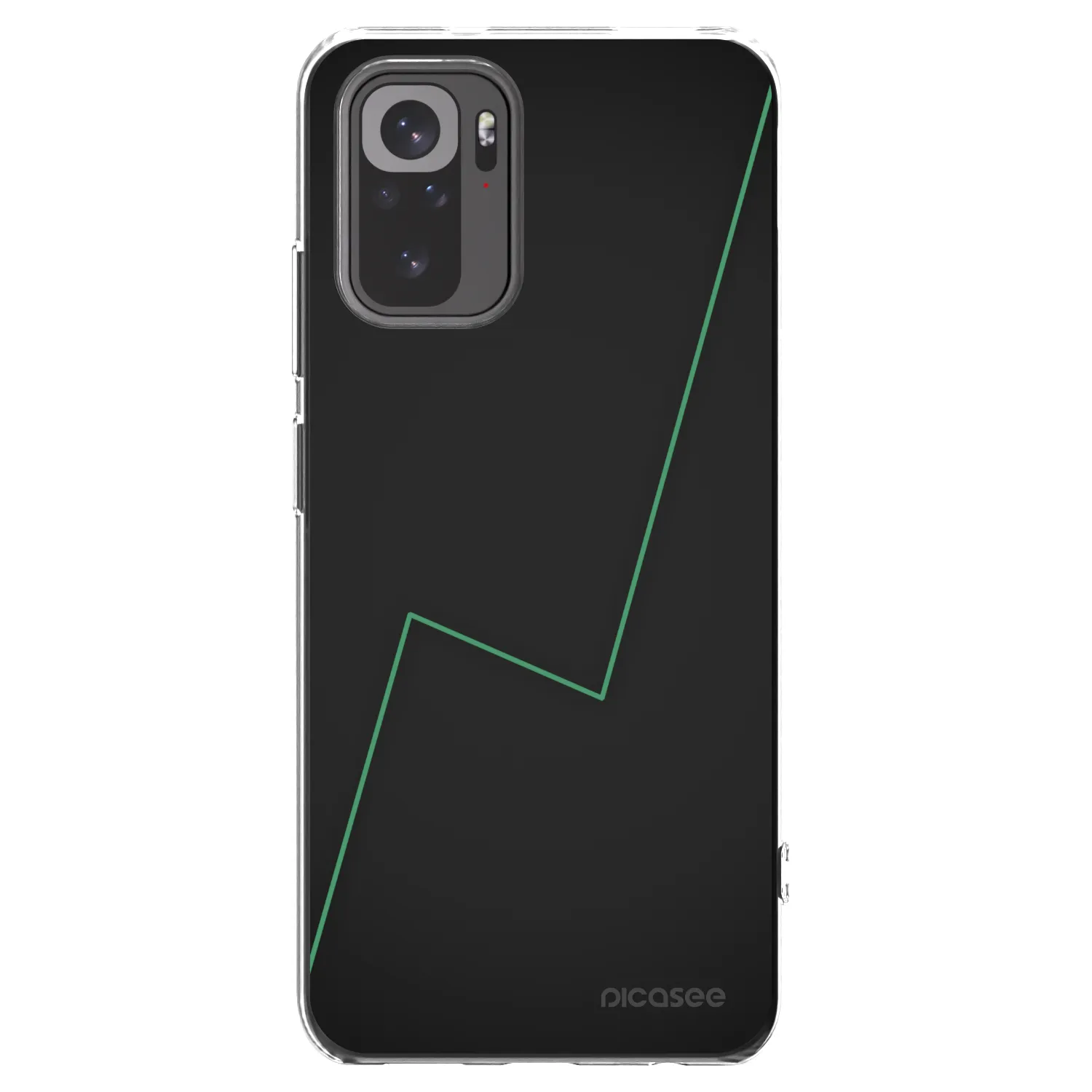 Picasee Xiaomi Redmi Note 10S Hülle - Transparentes Silikon - Consistency