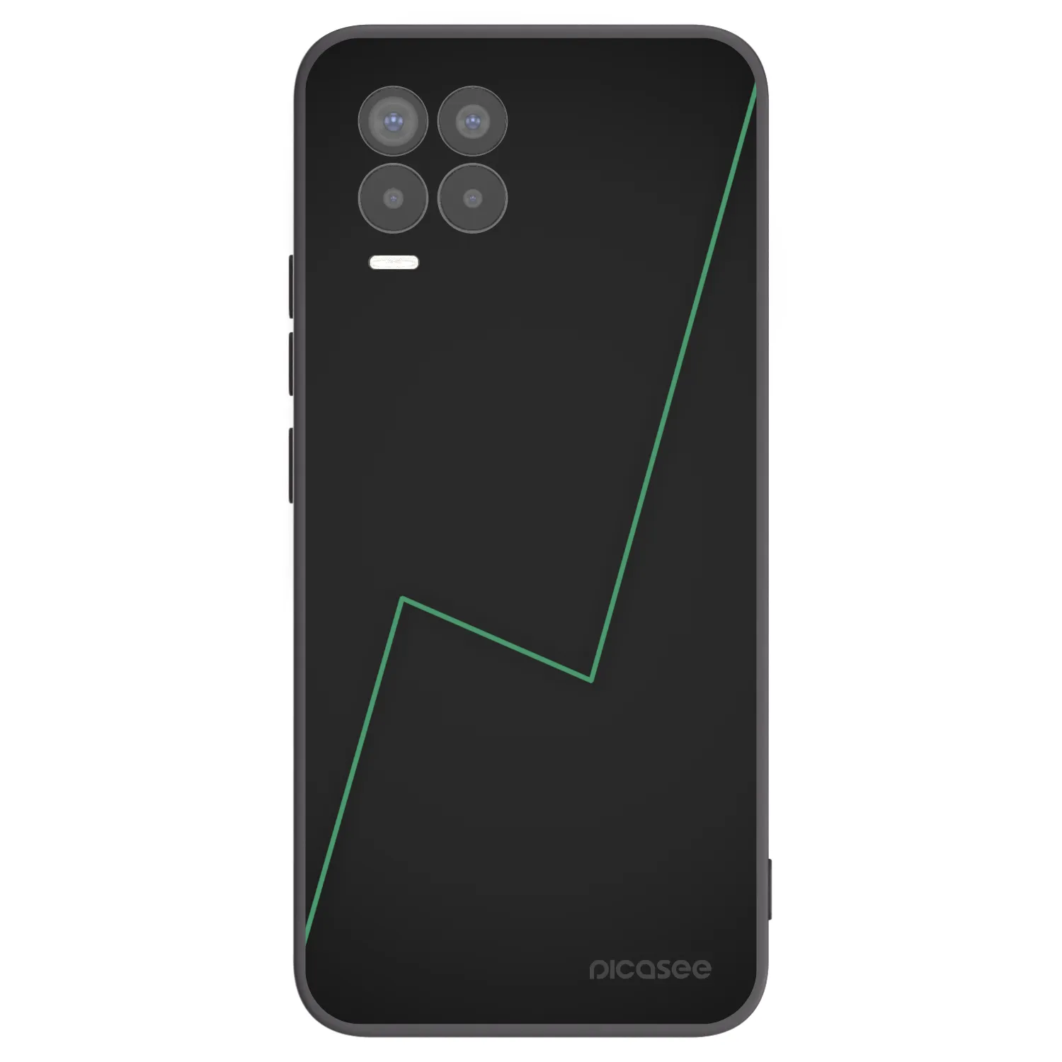 Picasee Realme 8 Pro Hülle - Schwarzes Silikon - Consistency