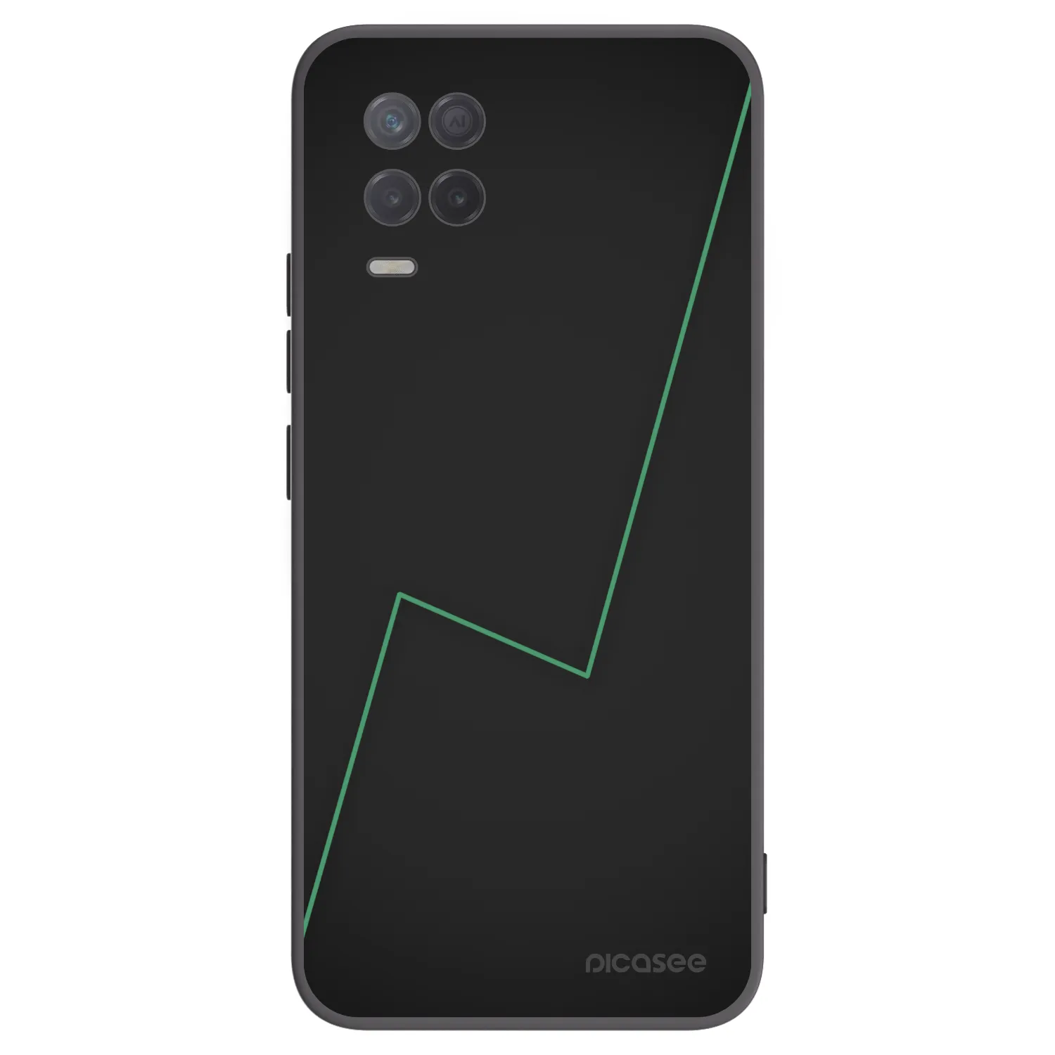Picasee Realme 8 5G Hülle - Schwarzes Silikon - Consistency