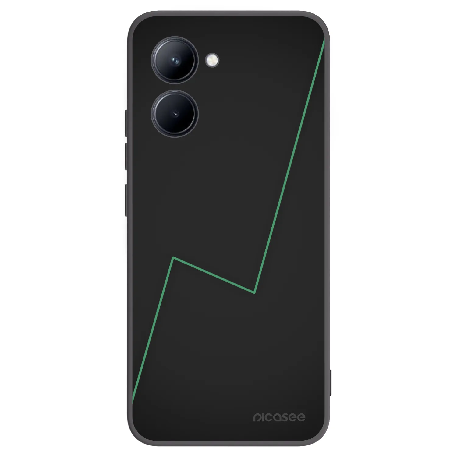 Picasee Realme C33 (2023) Hülle - Schwarzes Silikon - Consistency