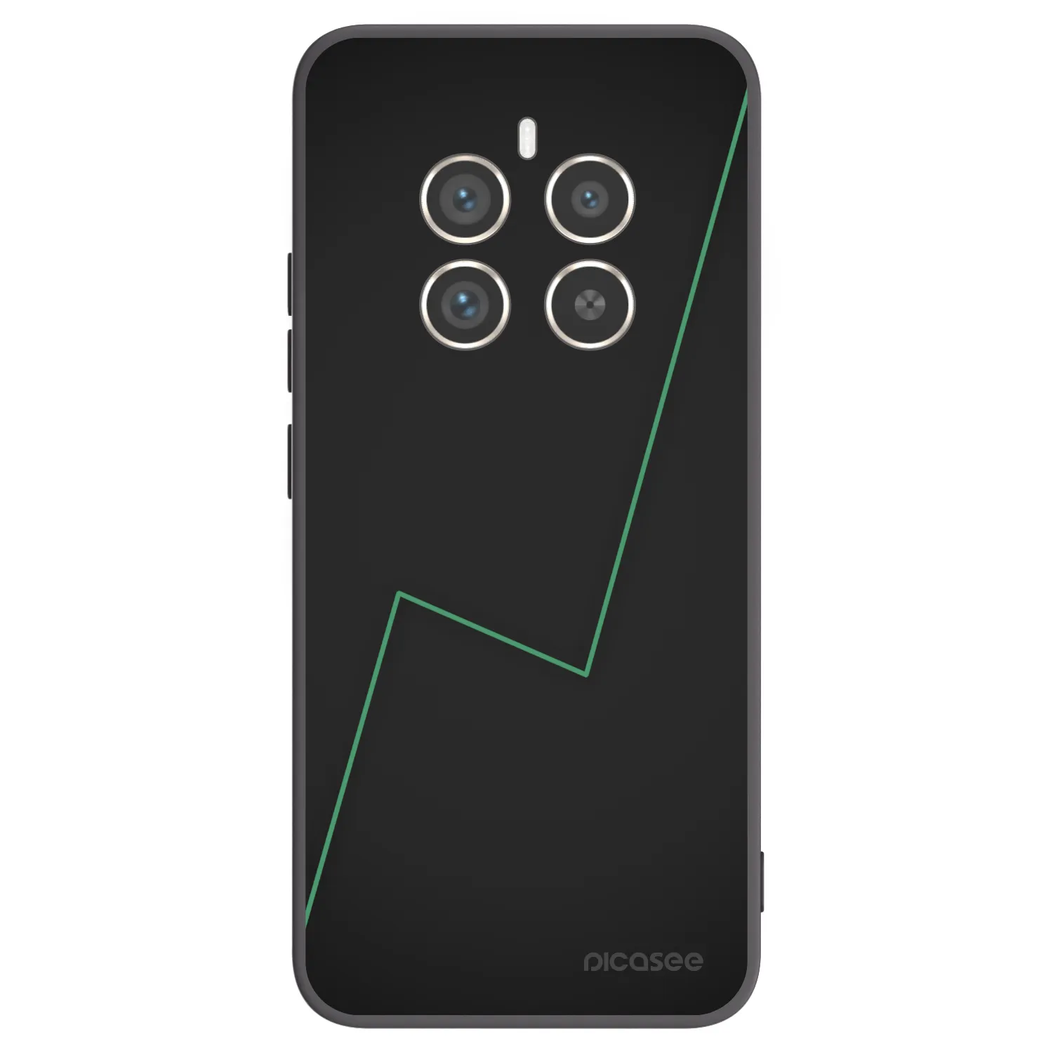 Picasee Realme 12 Pro 5G Hülle - Schwarzes Silikon - Consistency