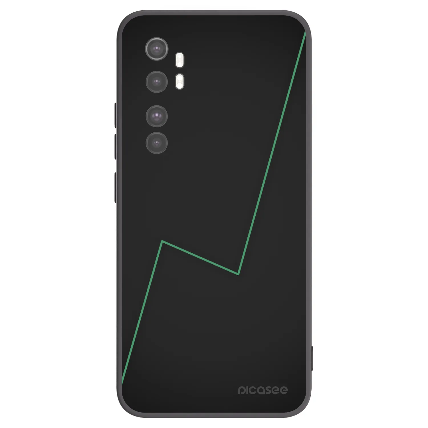 Picasee Xiaomi Mi Note 10 Lite Hülle - Schwarzes Silikon - Consistency