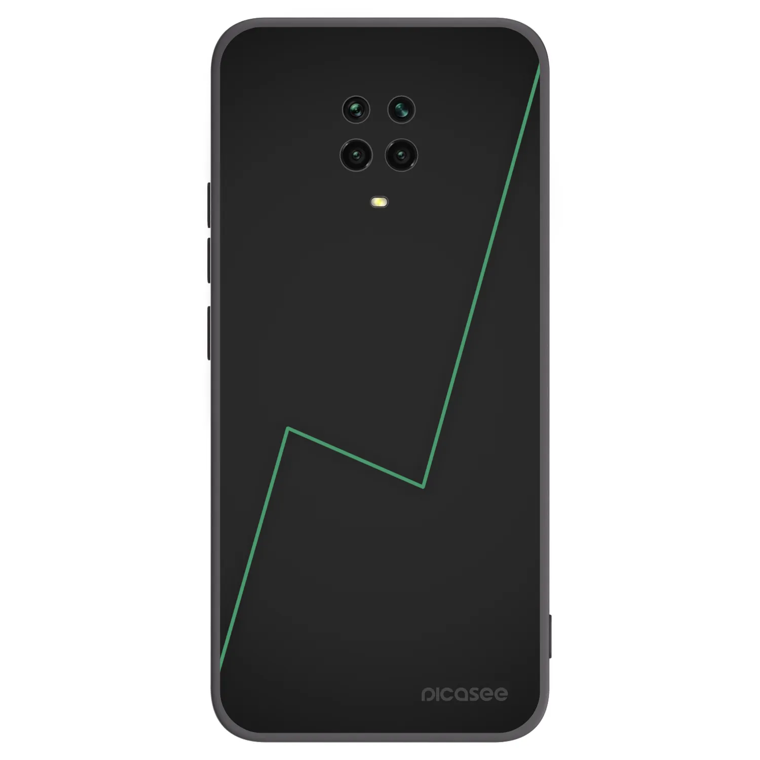 Picasee Xiaomi Redmi Note 9S Hülle - Schwarzes Silikon - Consistency