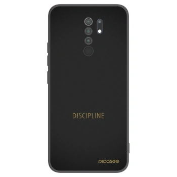 Picasee Xiaomi Redmi 9 Hülle - Schwarzes Silikon - Discipline