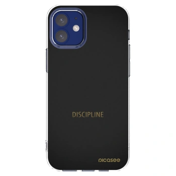 Picasee Apple iPhone 12 mini Hülle - Transparentes Silikon - Discipline