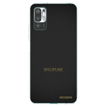 Picasee Xiaomi Redmi Note 10 5G Hülle - Transparentes Silikon - Discipline
