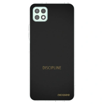 Picasee Samsung Galaxy A22 A226B 5G Hülle - Transparentes Silikon - Discipline
