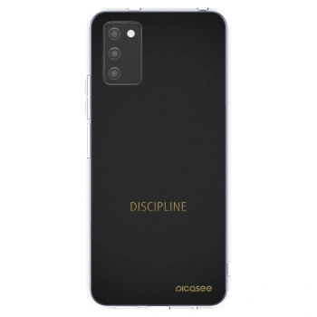 Picasee Samsung Galaxy A02s A025G Hülle - Transparentes Silikon - Discipline