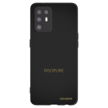 Picasee OPPO A94 5G Hülle - Schwarzes Silikon - Discipline