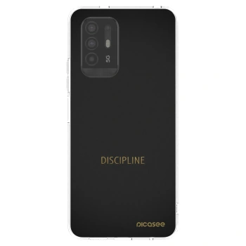 Picasee OPPO A94 5G Hülle - Transparentes Silikon - Discipline
