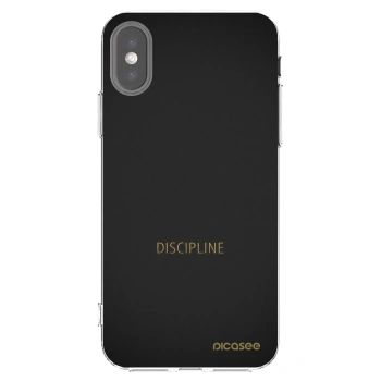 Picasee Apple iPhone X/XS Hülle - Transparentes Silikon - Discipline