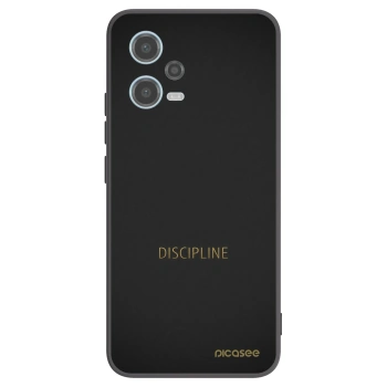 Picasee Xiaomi Redmi Note 12 5G Hülle - Schwarzes Silikon - Discipline