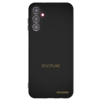 Picasee Samsung Galaxy A14 4G A145R Hülle - Schwarzes Silikon - Discipline