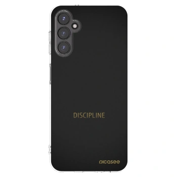 Picasee Samsung Galaxy A14 4G A145R Hülle - Transparentes Silikon - Discipline